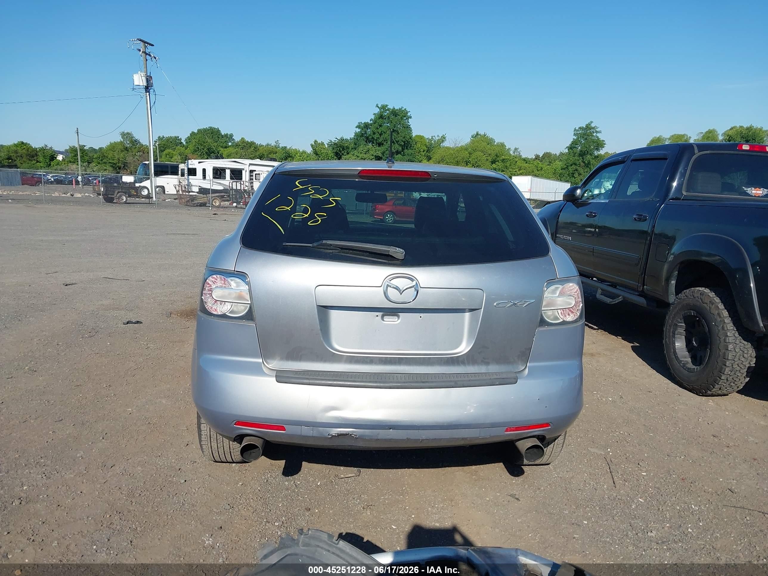 2008 Mazda Cx-7 Grand Touring Silver vin: JM3ER29L180210128