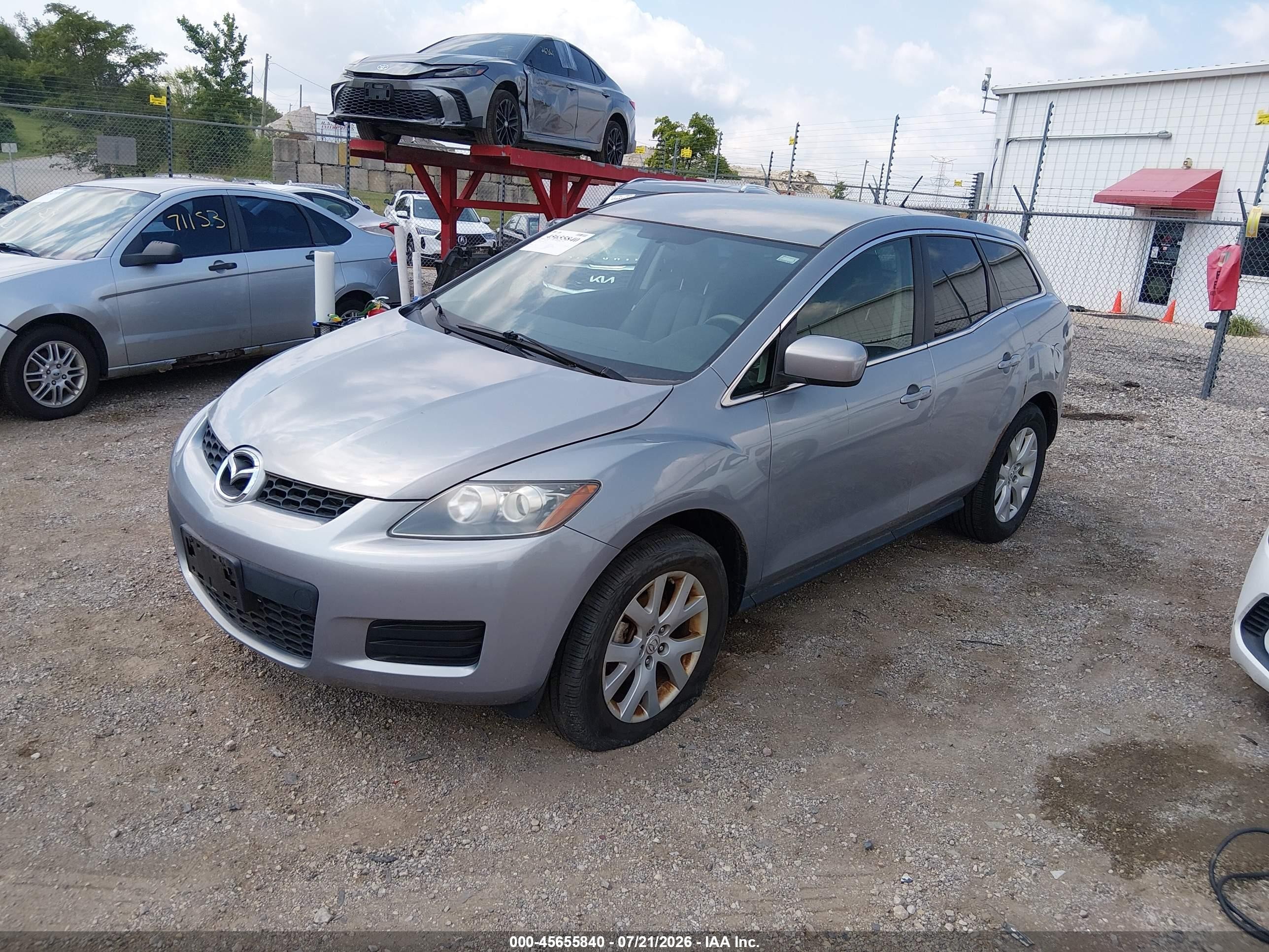 2008 Mazda Cx-7 Touring Silver vin: JM3ER29L280212261