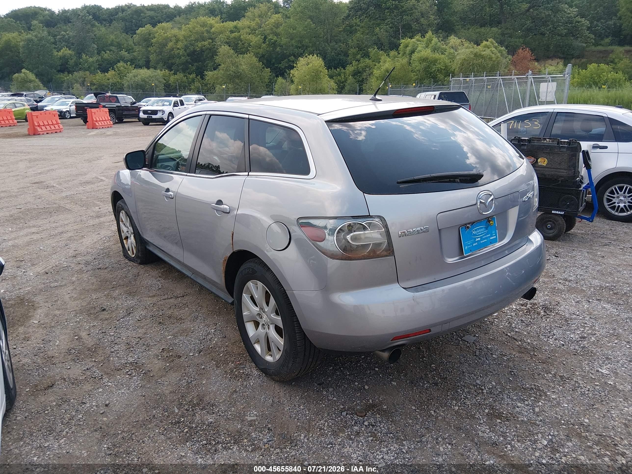 2008 Mazda Cx-7 Touring Silver vin: JM3ER29L280212261