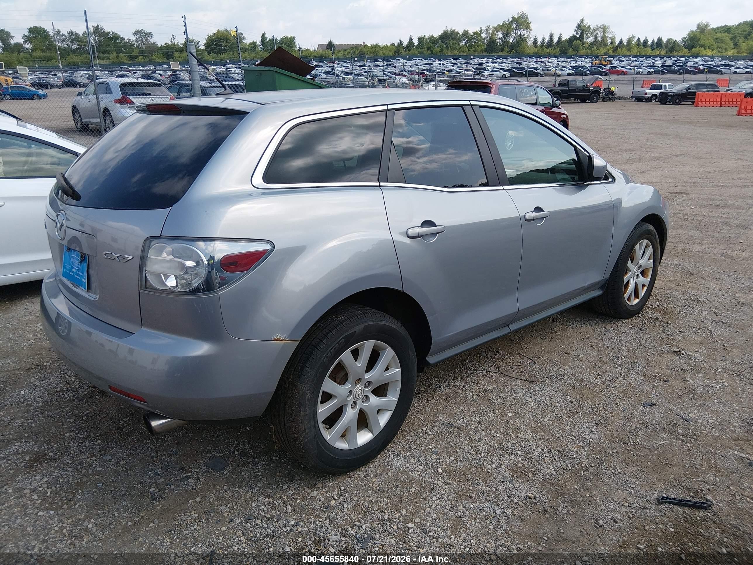 2008 Mazda Cx-7 Touring Silver vin: JM3ER29L280212261