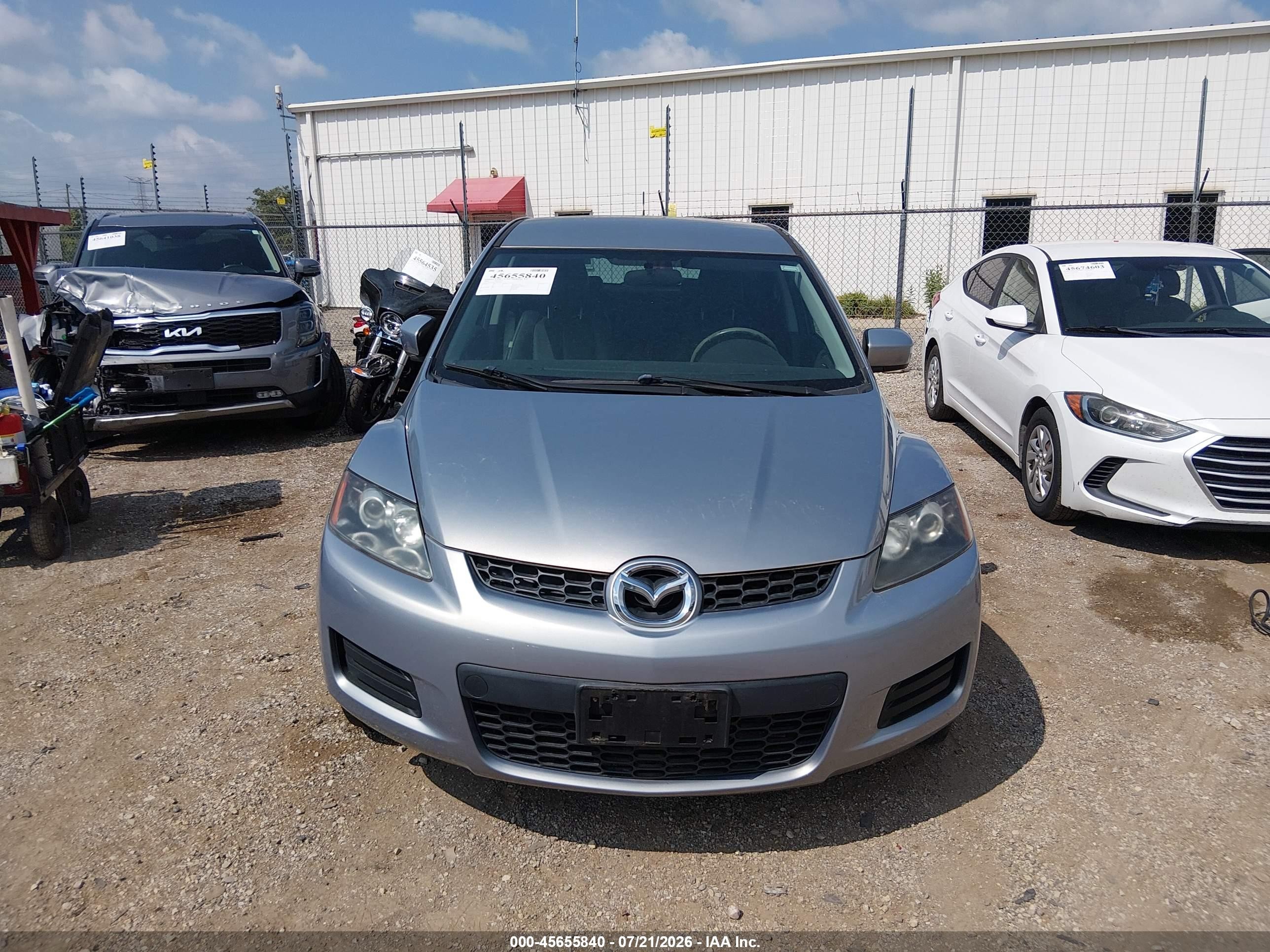 2008 Mazda Cx-7 Touring Silver vin: JM3ER29L280212261