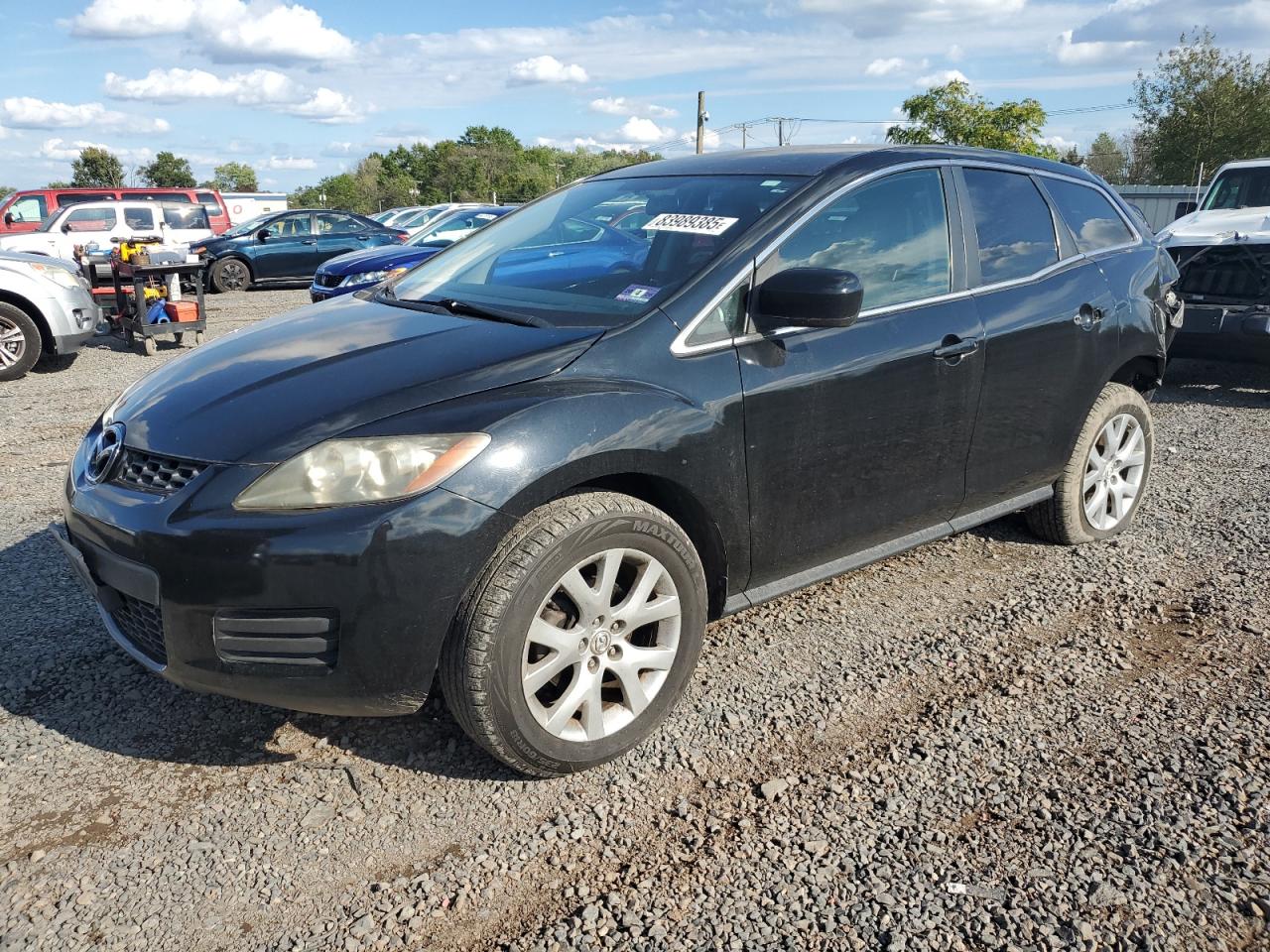 2007 Mazda Cx-7 Black vin: JM3ER29L570144648