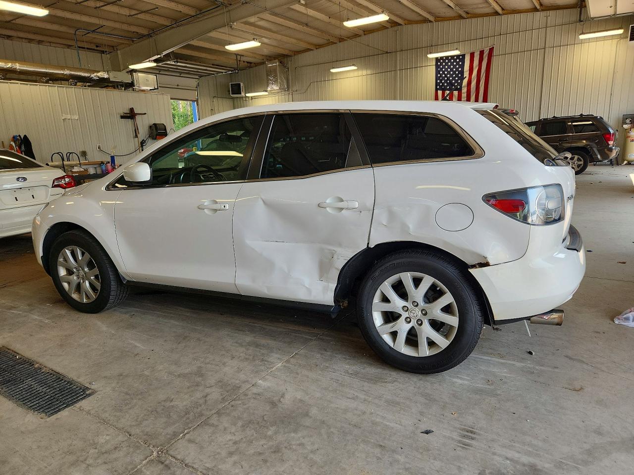 2008 Mazda Cx-7 White vin: JM3ER29L580197139