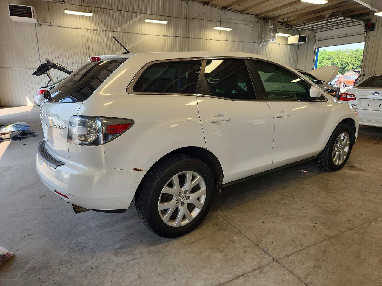 2008 Mazda Cx-7 White vin: JM3ER29L580197139