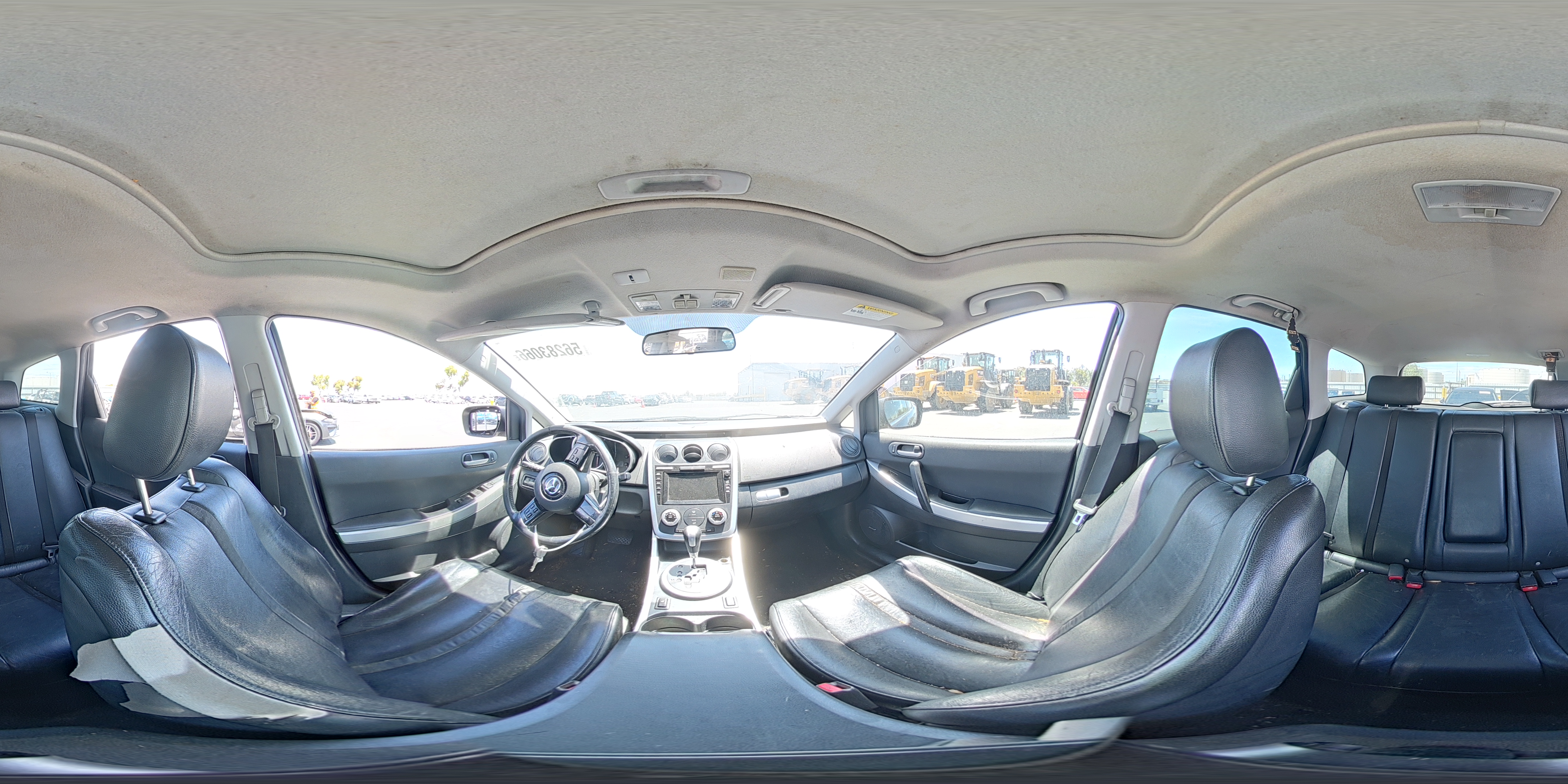 2008 Mazda Cx-7 Black vin: JM3ER29L580202940