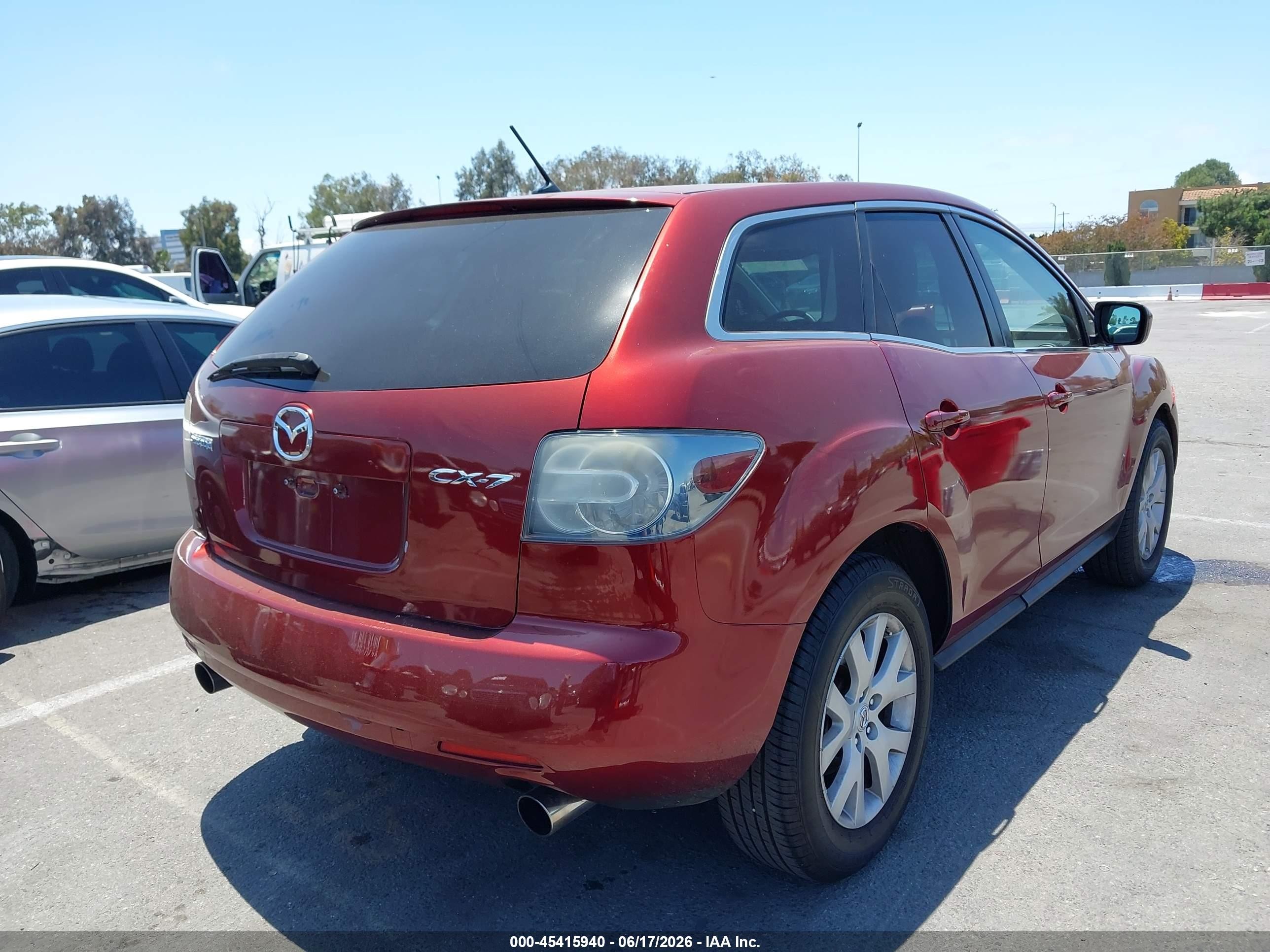 2009 Mazda Cx-7 Sport Красный vin: JM3ER29L590218010
