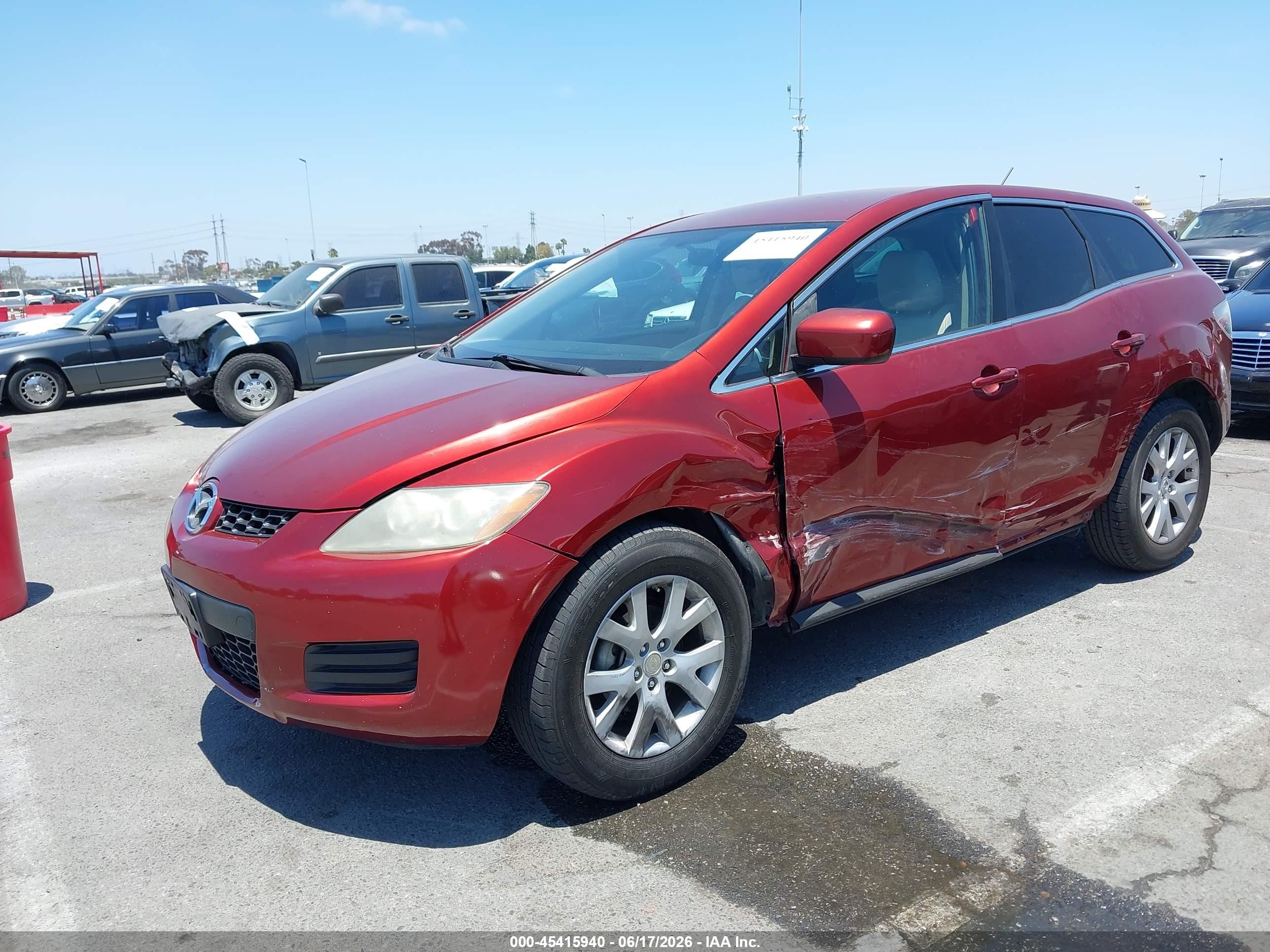 2009 Mazda Cx-7 Sport Красный vin: JM3ER29L590218010