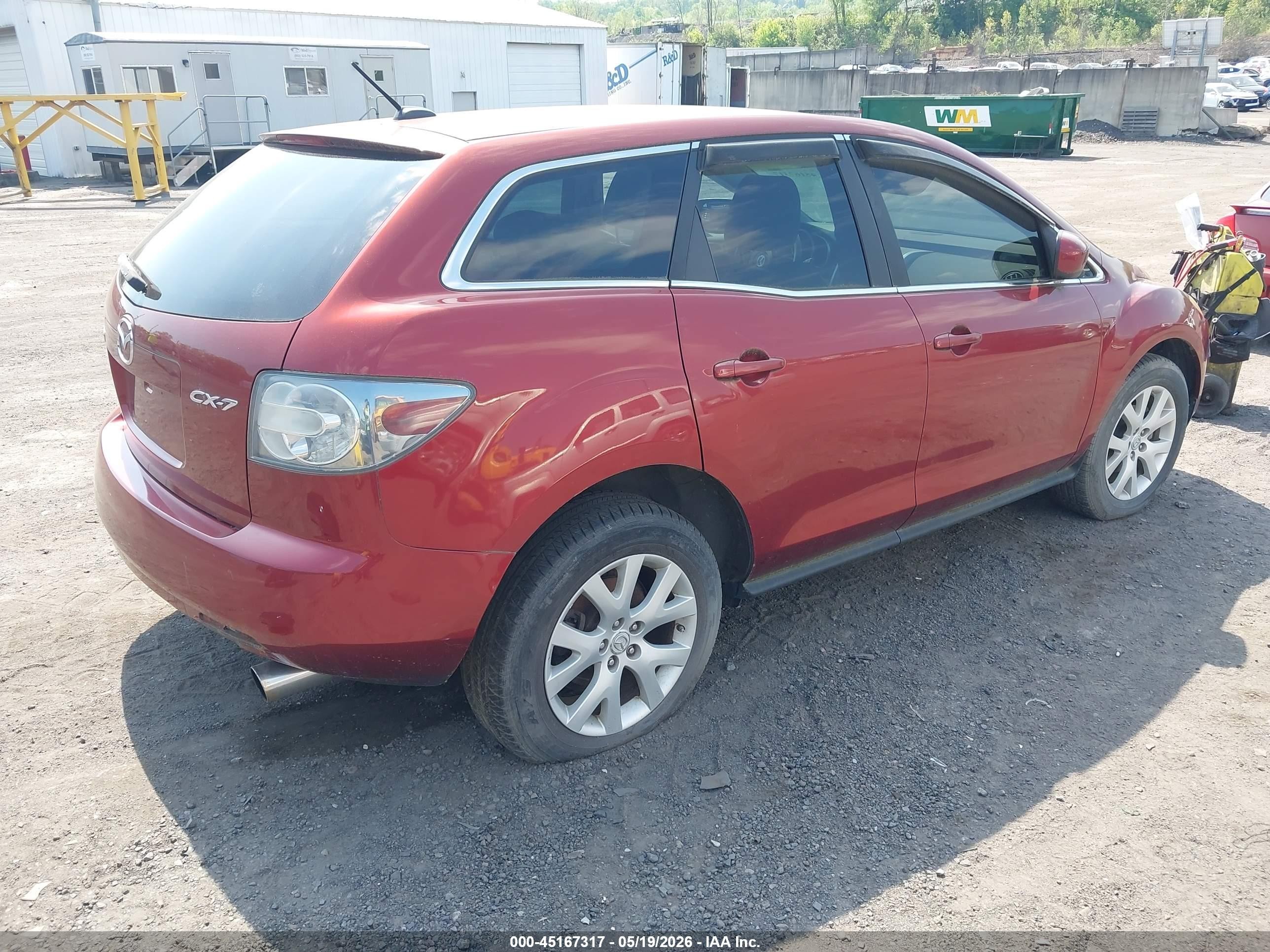2009 Mazda Cx-7 Sport Red vin: JM3ER29L590237303