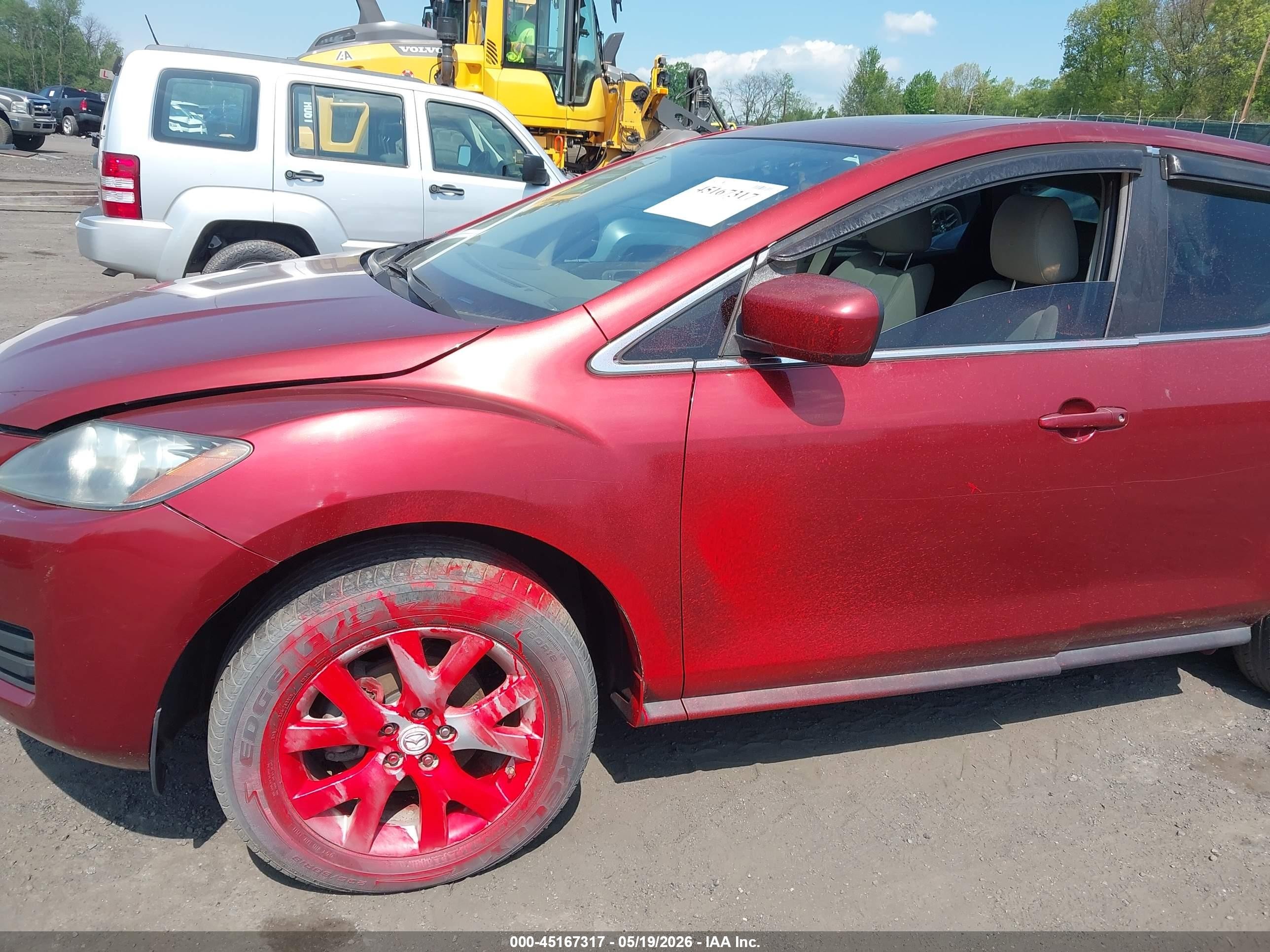 2009 Mazda Cx-7 Sport Red vin: JM3ER29L590237303