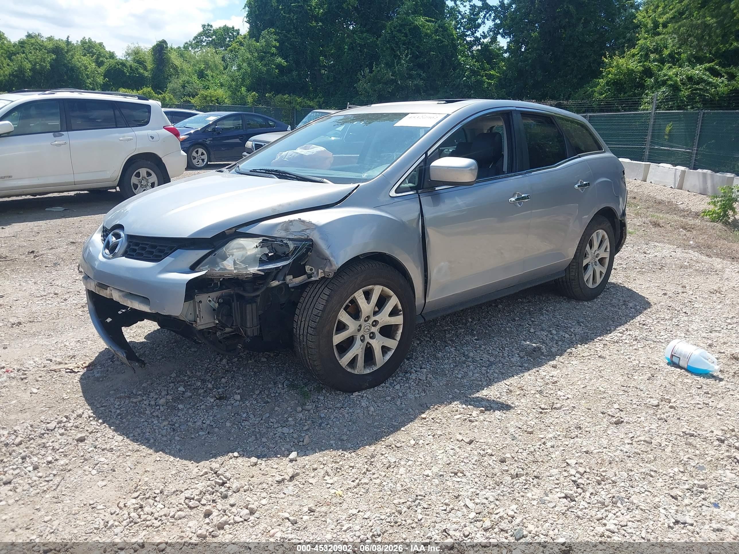 2008 Mazda Cx-7 Grand Touring Silver vin: JM3ER29L680182892