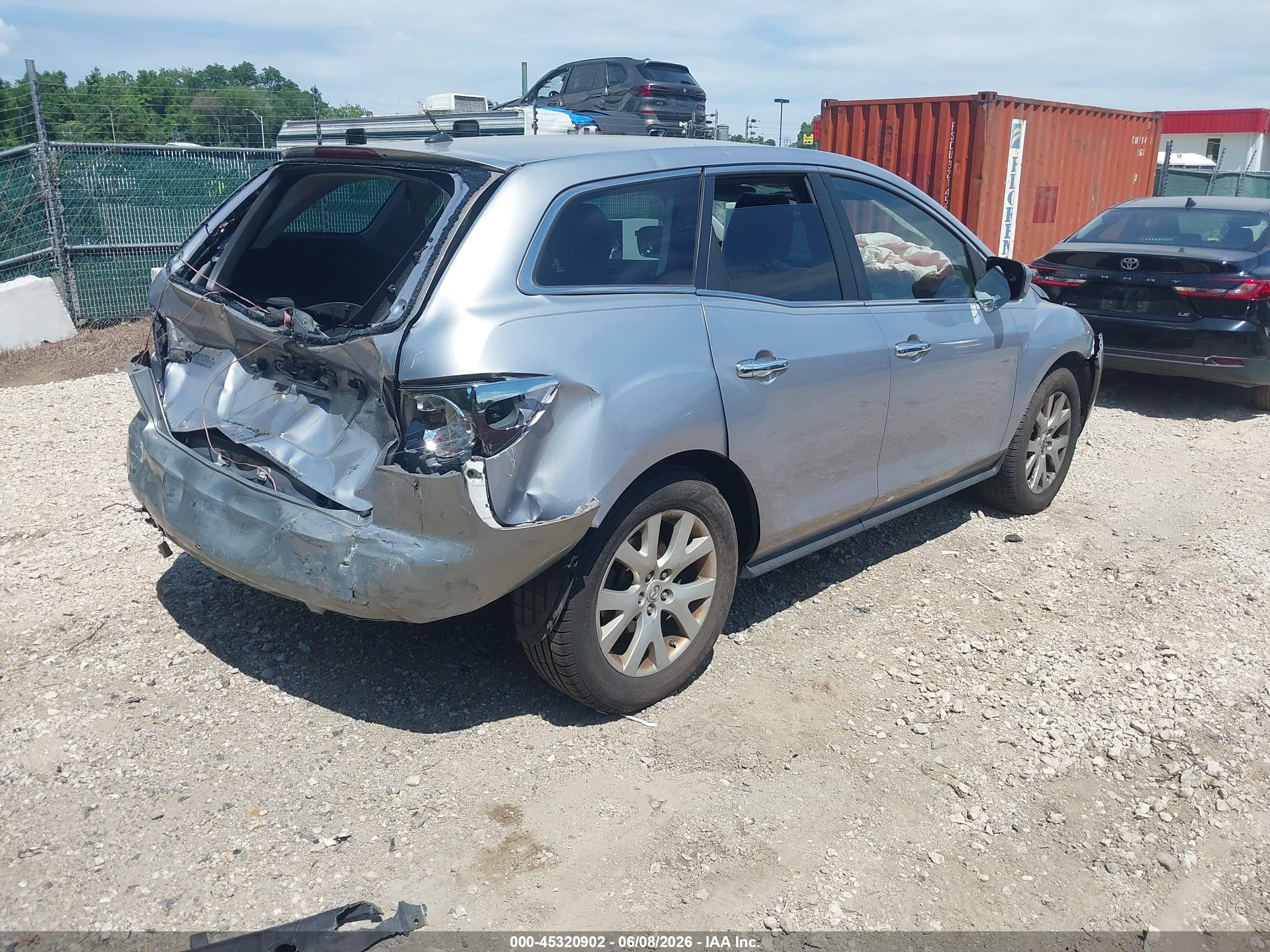 2008 Mazda Cx-7 Grand Touring Silver vin: JM3ER29L680182892