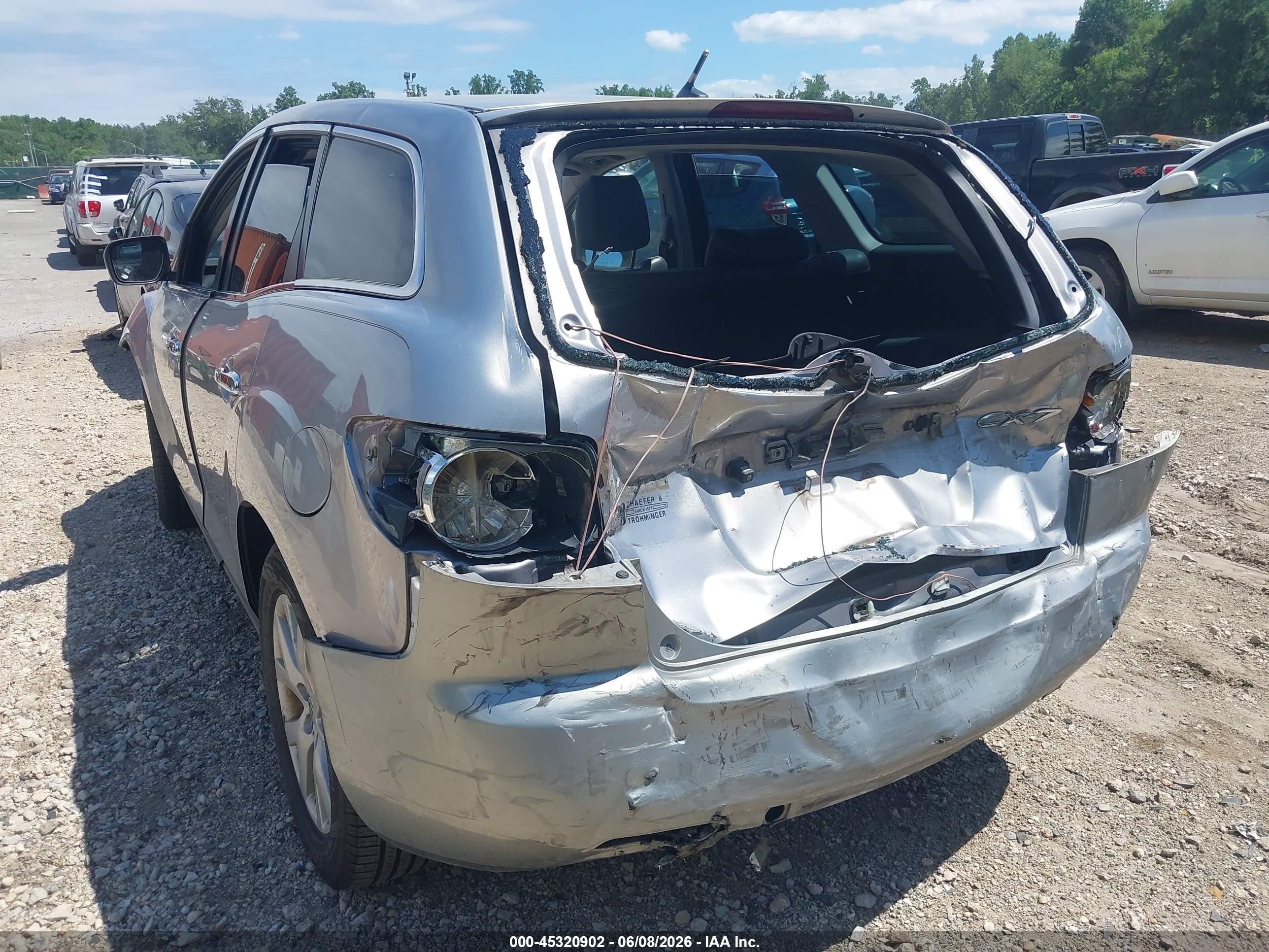 2008 Mazda Cx-7 Grand Touring Silver vin: JM3ER29L680182892