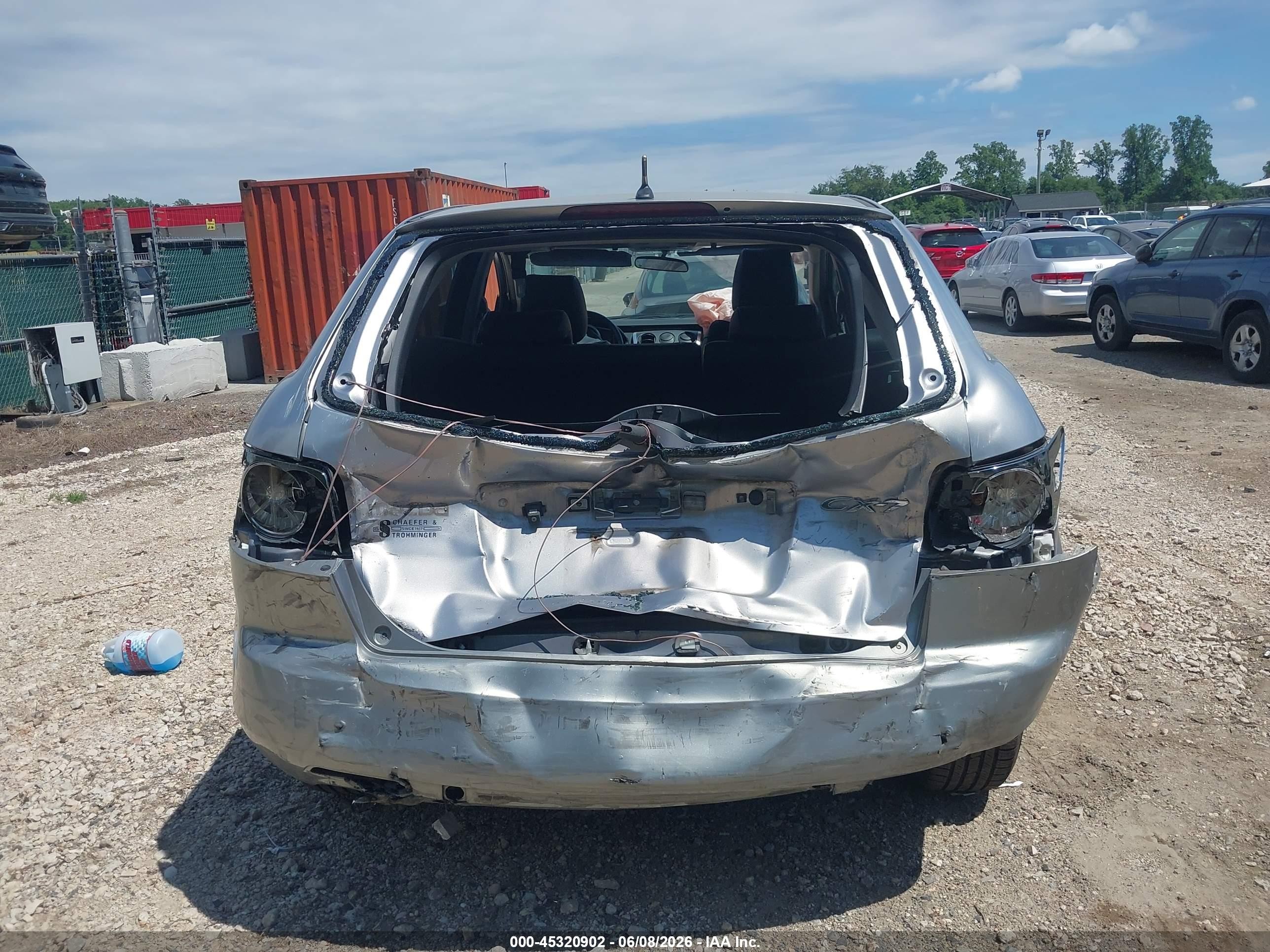 2008 Mazda Cx-7 Grand Touring Silver vin: JM3ER29L680182892