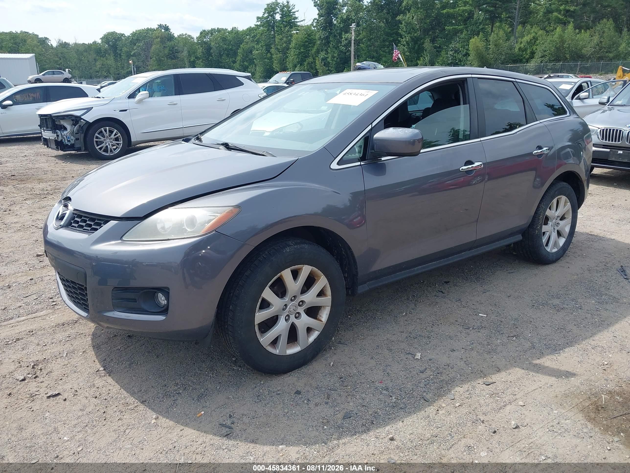 2008 Mazda Cx-7 Grand Touring Gray vin: JM3ER29L780187938
