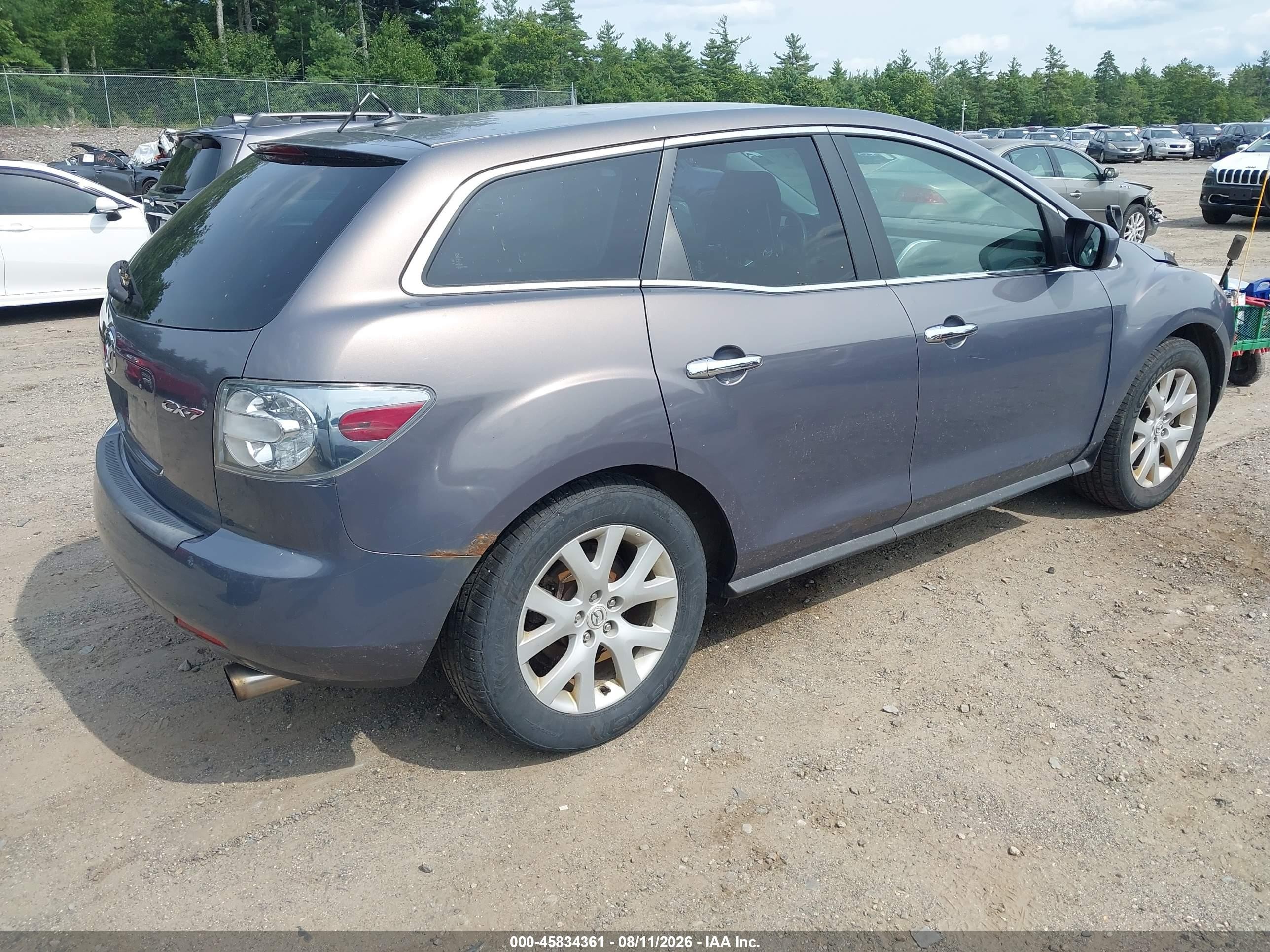 2008 Mazda Cx-7 Grand Touring Gray vin: JM3ER29L780187938