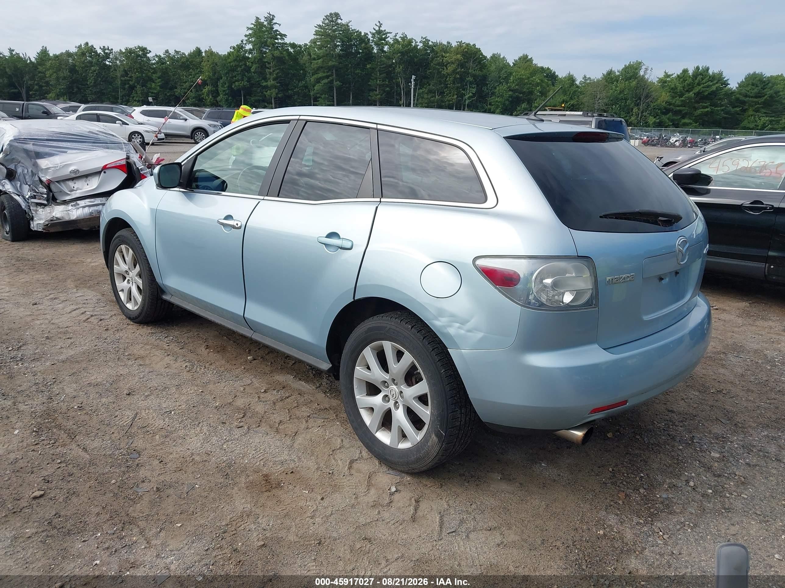 2008 Mazda Cx-7 Touring Blue vin: JM3ER29L780199832
