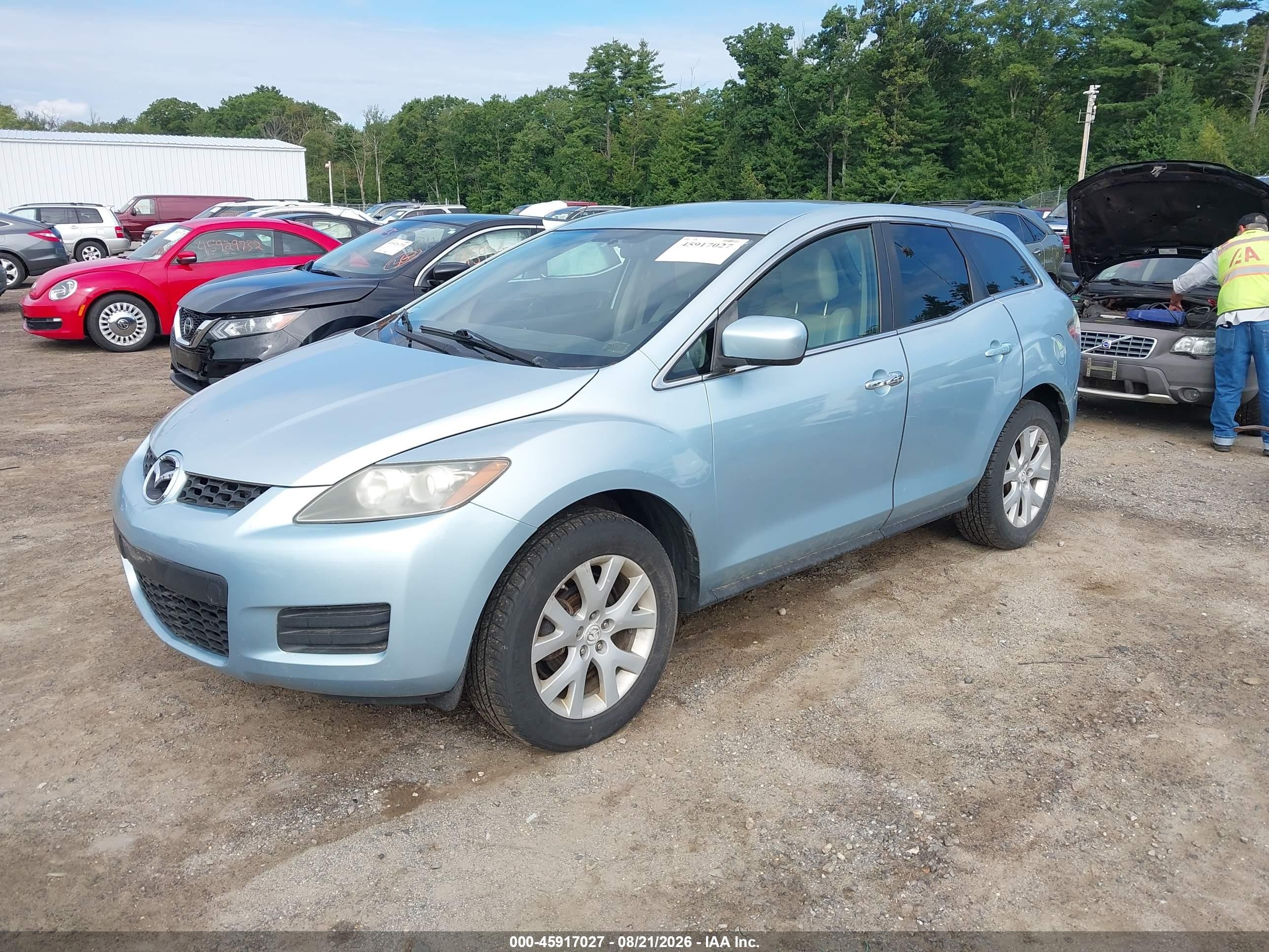 2008 Mazda Cx-7 Touring Blue vin: JM3ER29L780199832