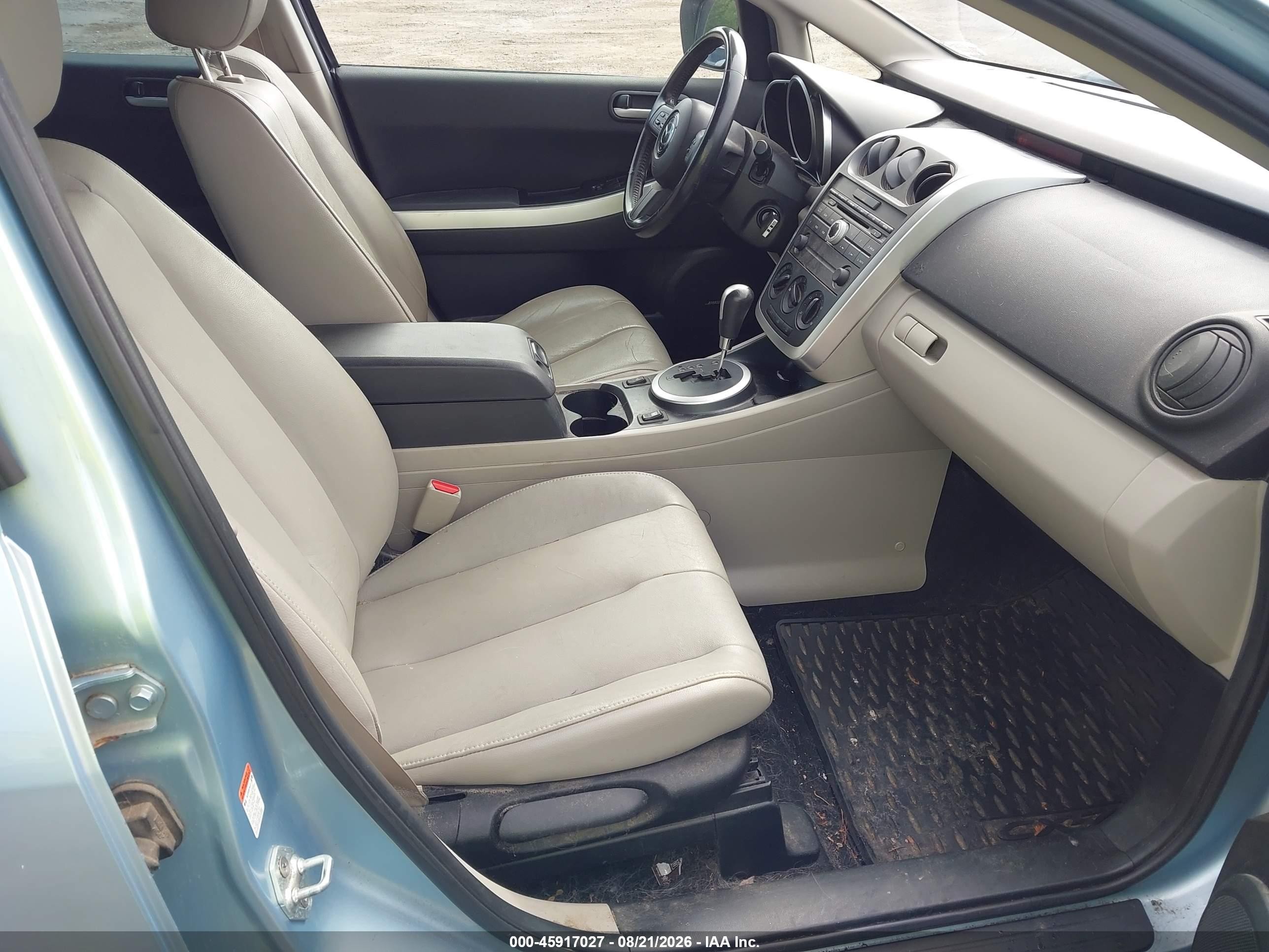 2008 Mazda Cx-7 Touring Blue vin: JM3ER29L780199832