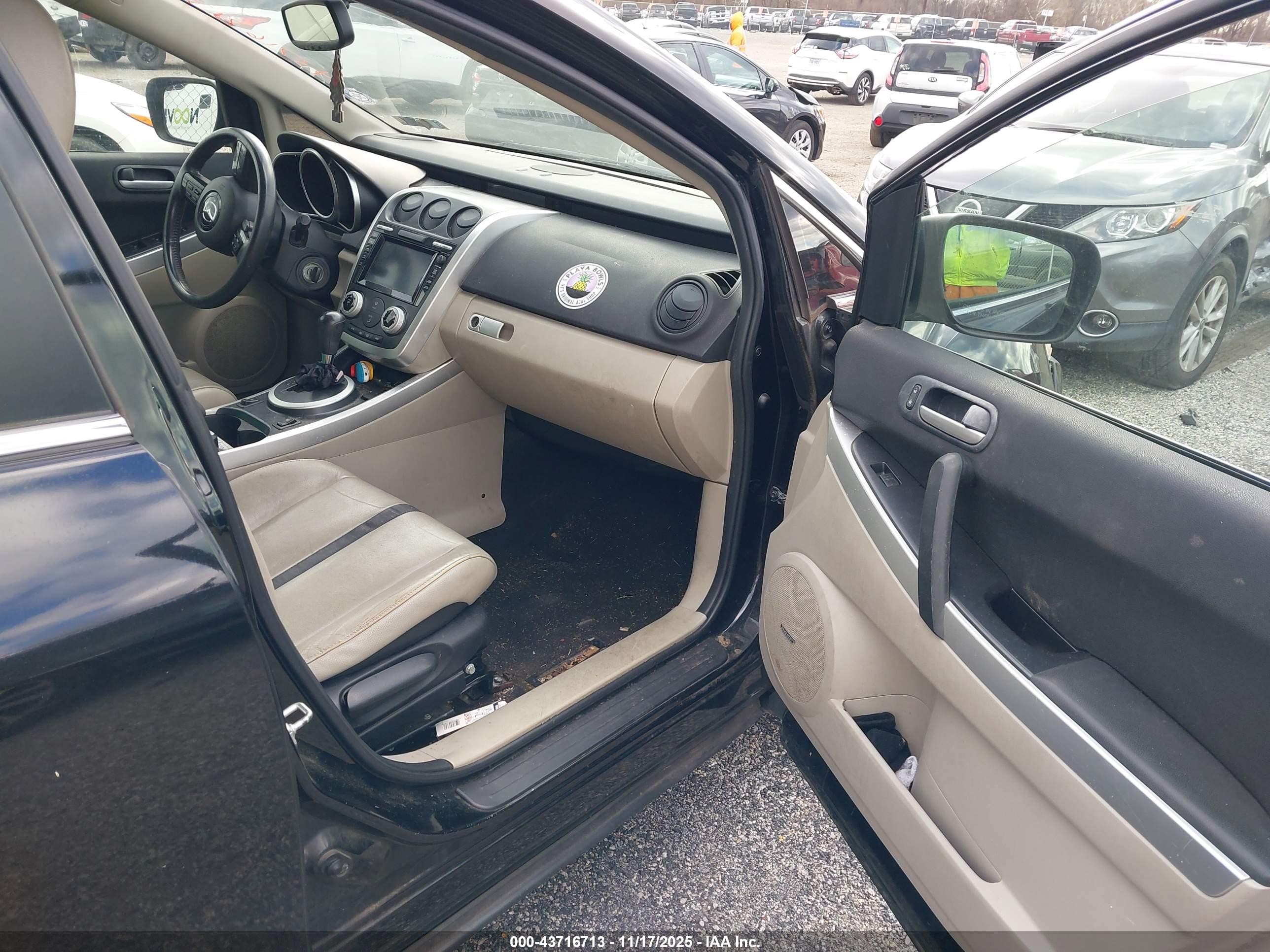 2009 Mazda Cx-7 Grand Touring Black vin: JM3ER29L790219577