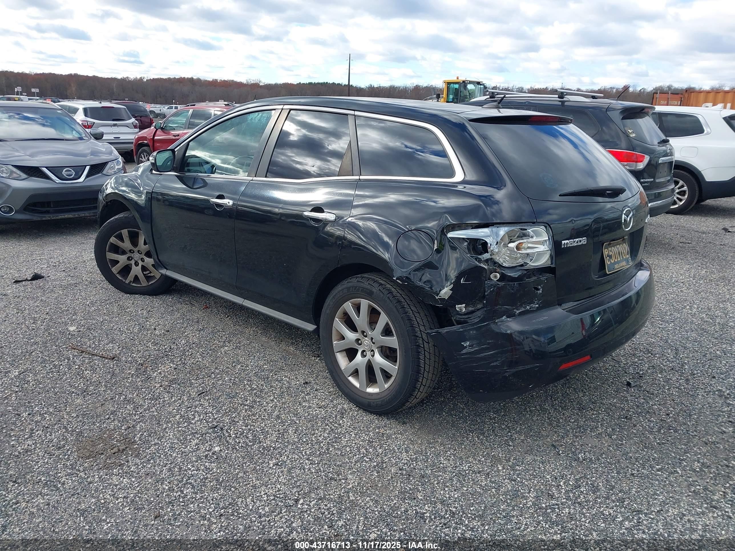 2009 Mazda Cx-7 Grand Touring Black vin: JM3ER29L790219577