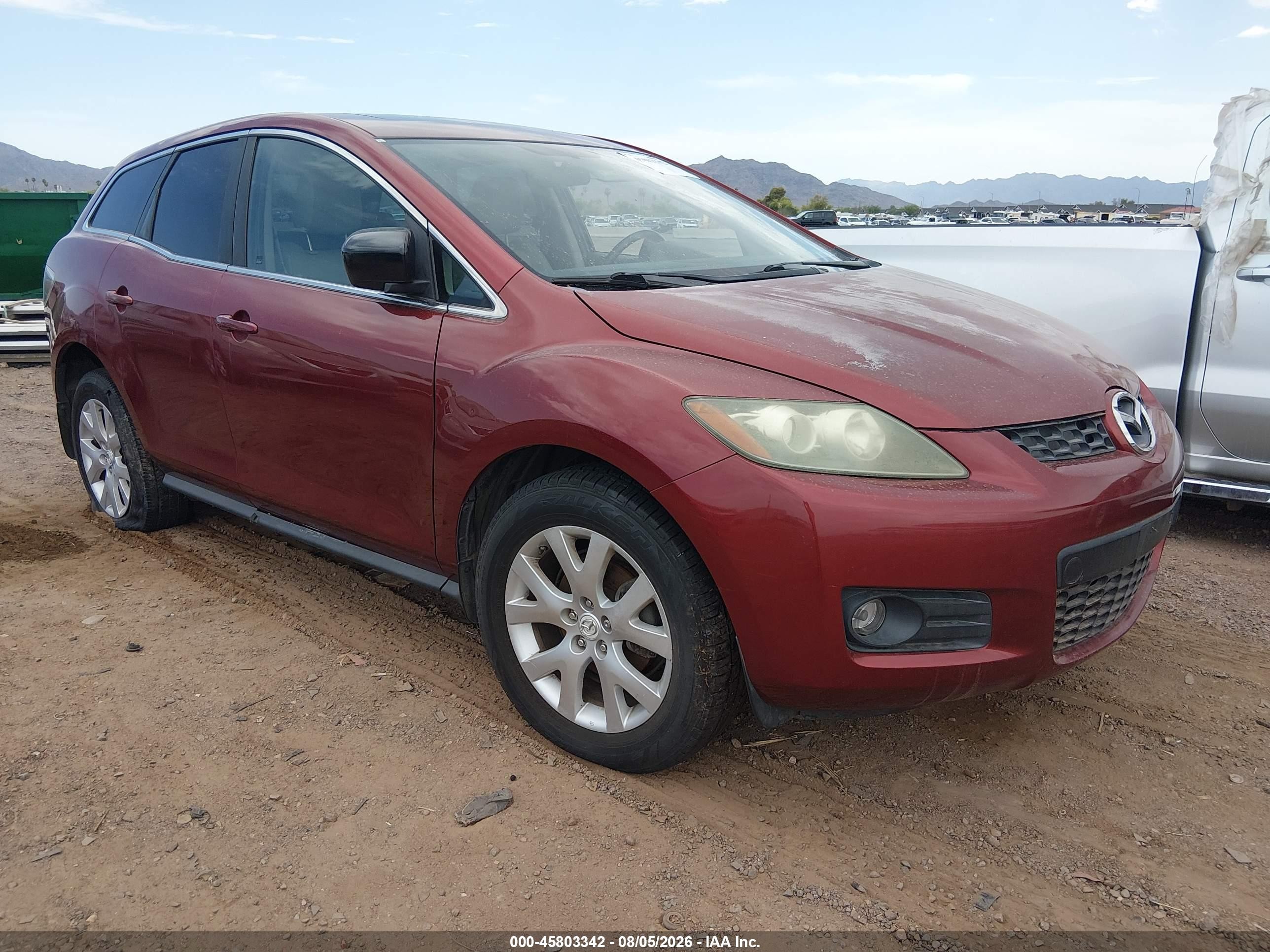 2007 Mazda Cx-7 Touring Burgundy vin: JM3ER29L870133725