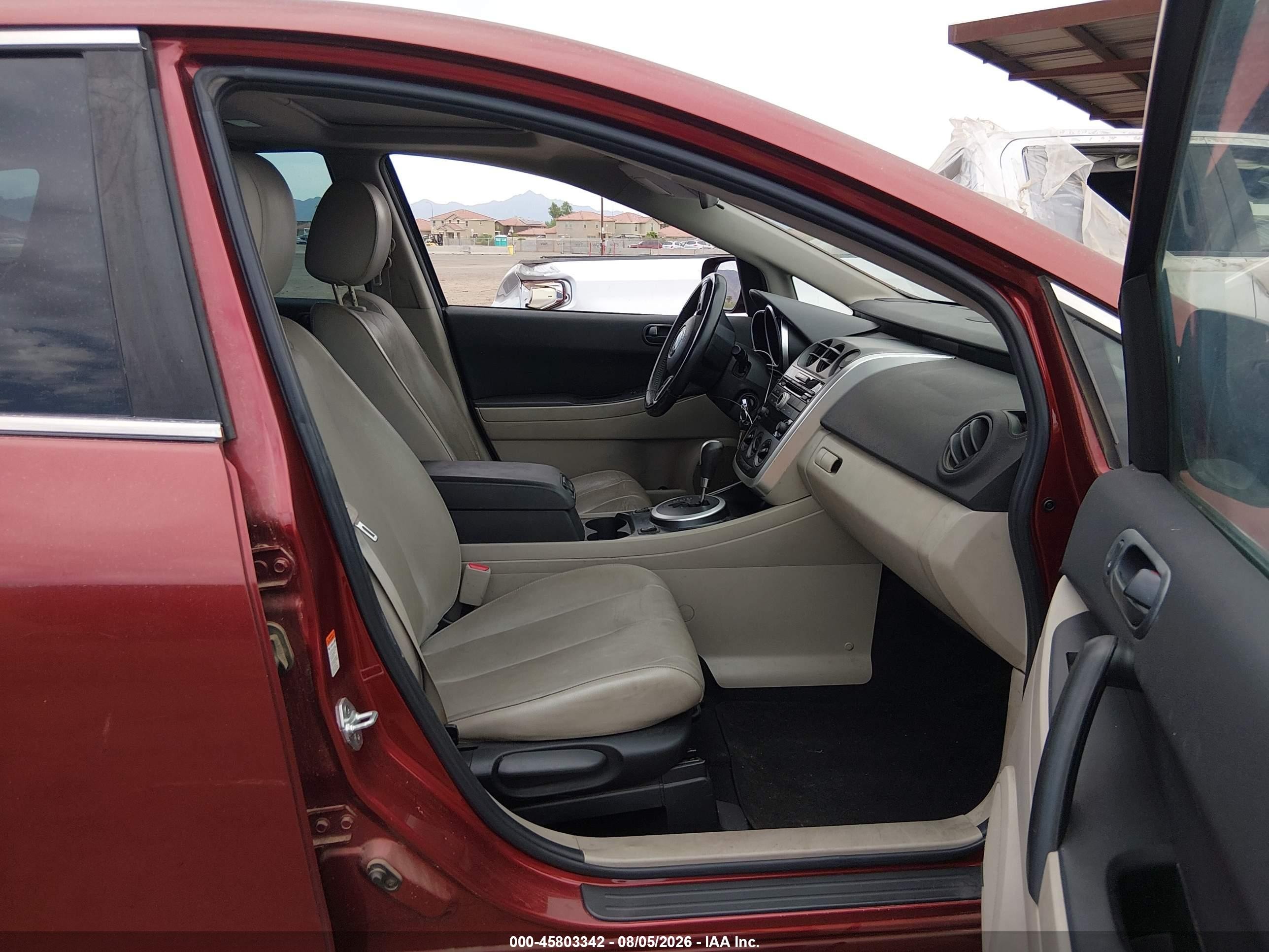 2007 Mazda Cx-7 Touring Burgundy vin: JM3ER29L870133725