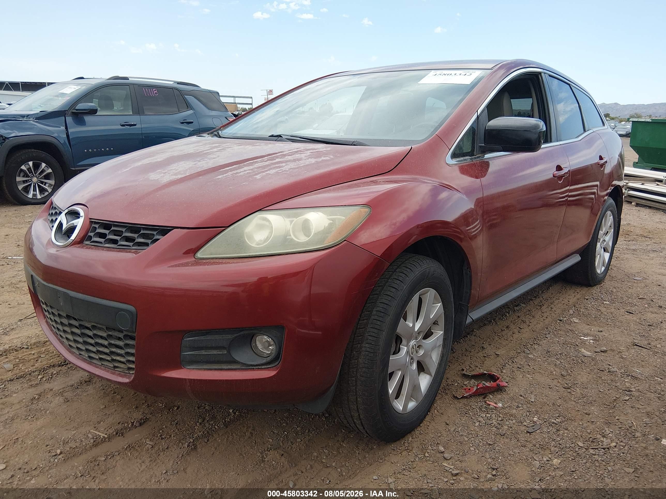 2007 Mazda Cx-7 Touring Burgundy vin: JM3ER29L870133725