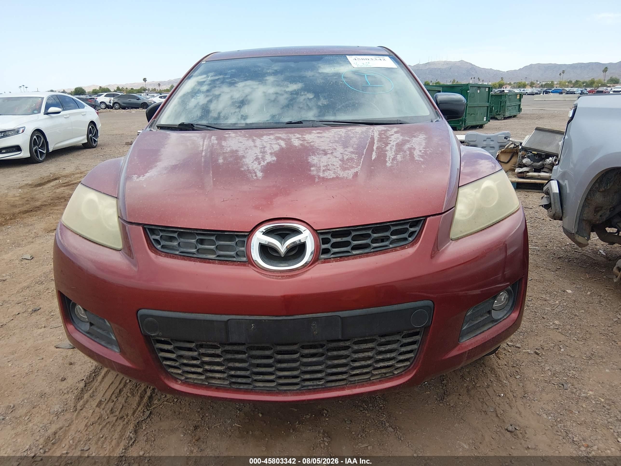 2007 Mazda Cx-7 Touring Burgundy vin: JM3ER29L870133725