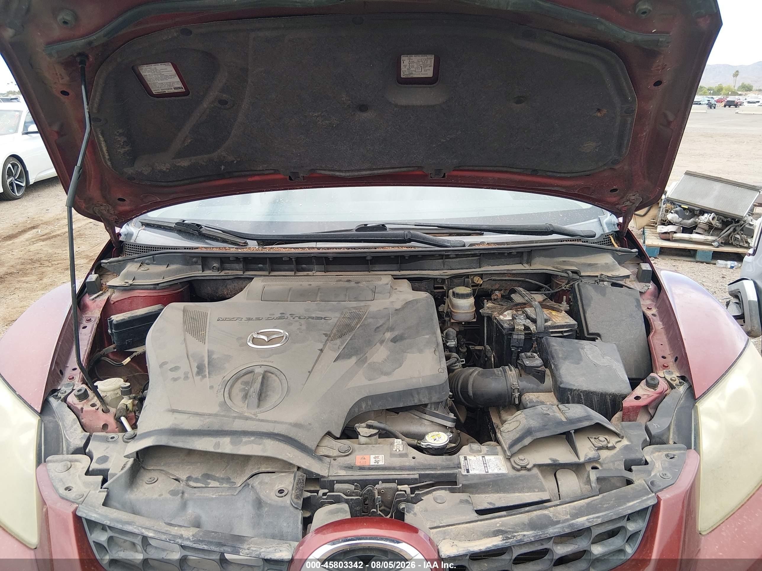 2007 Mazda Cx-7 Touring Burgundy vin: JM3ER29L870133725
