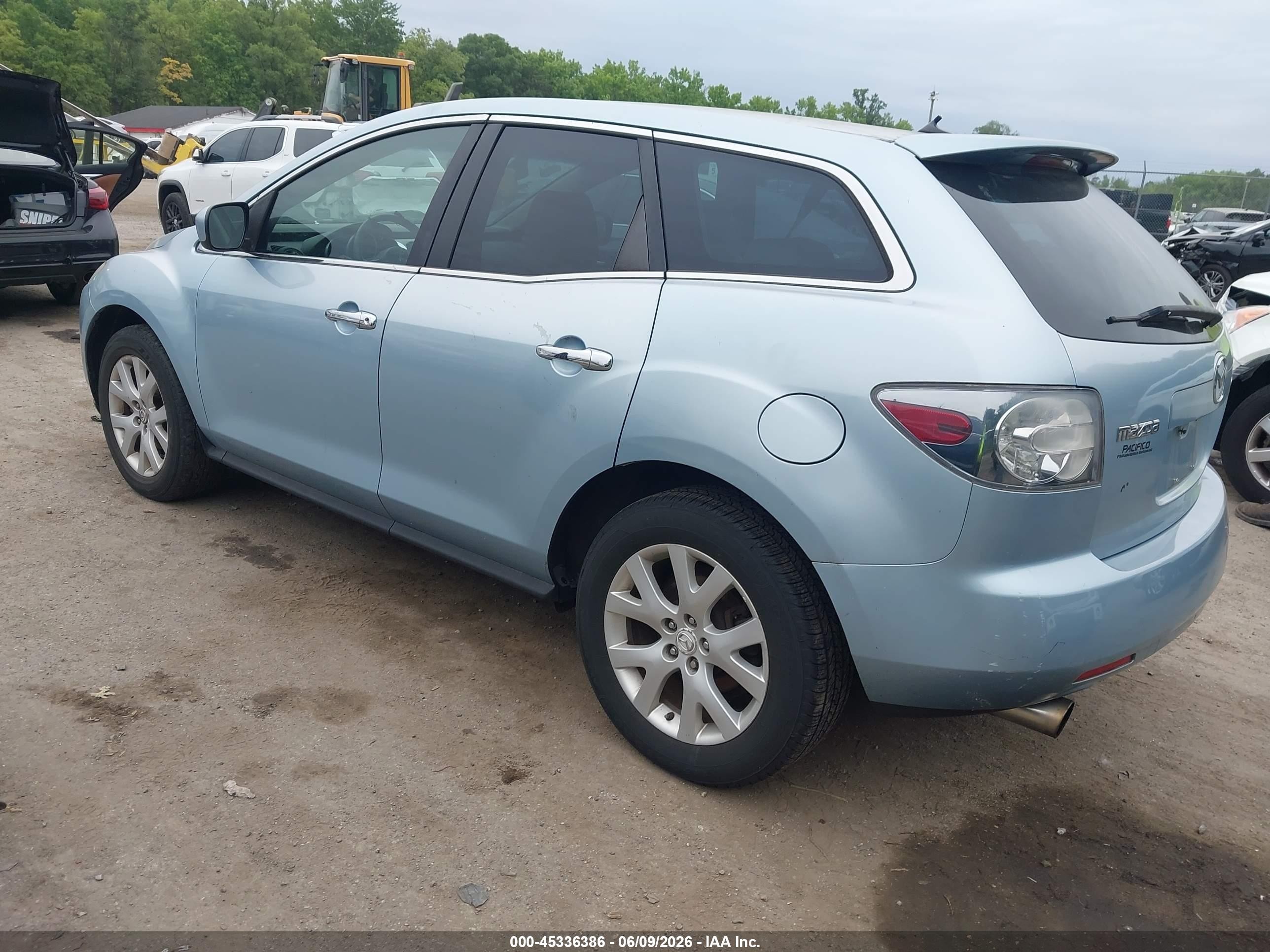 2008 Mazda Cx-7 Grand Touring Light Blue vin: JM3ER29L880204648