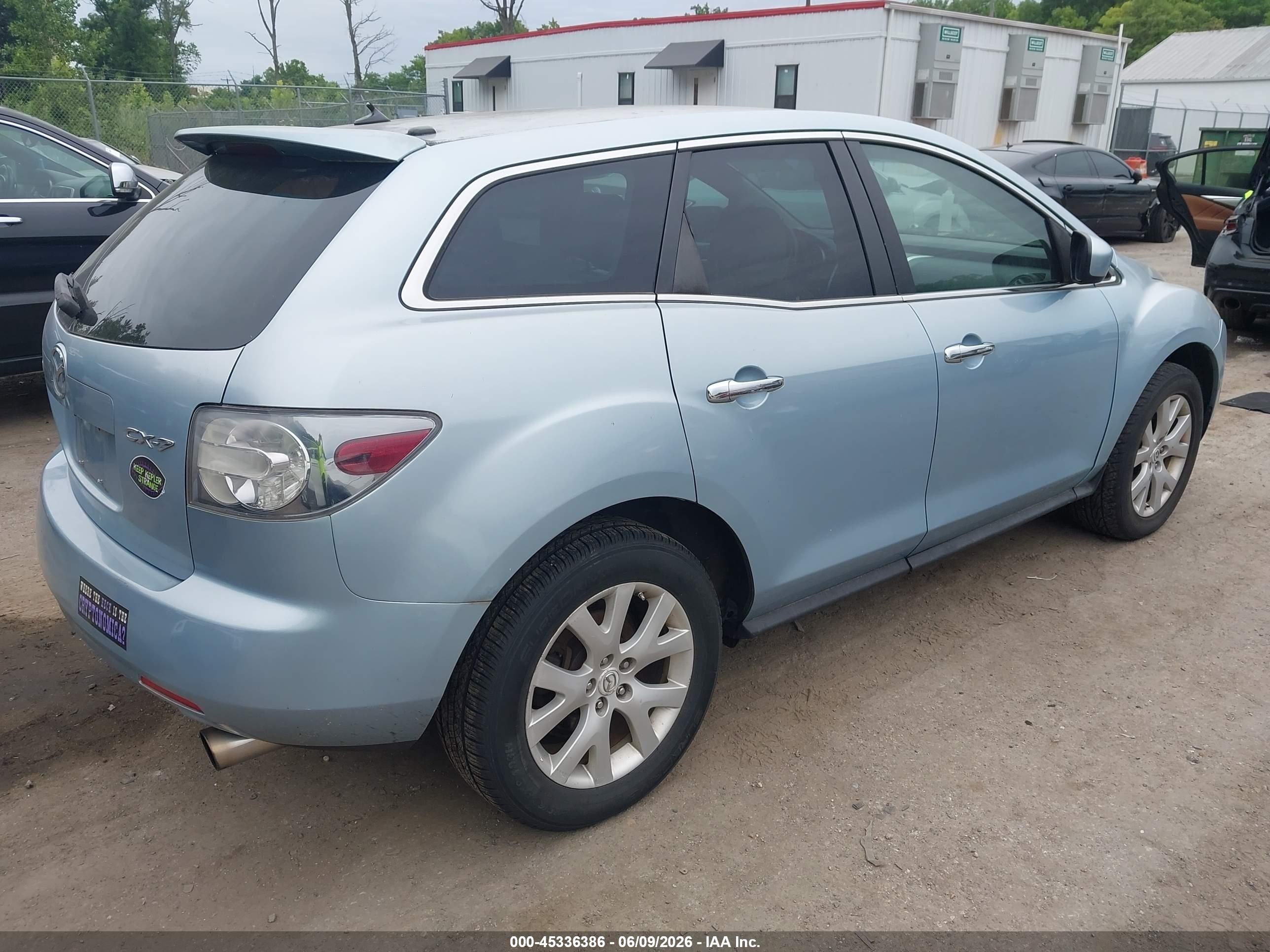 2008 Mazda Cx-7 Grand Touring Light Blue vin: JM3ER29L880204648