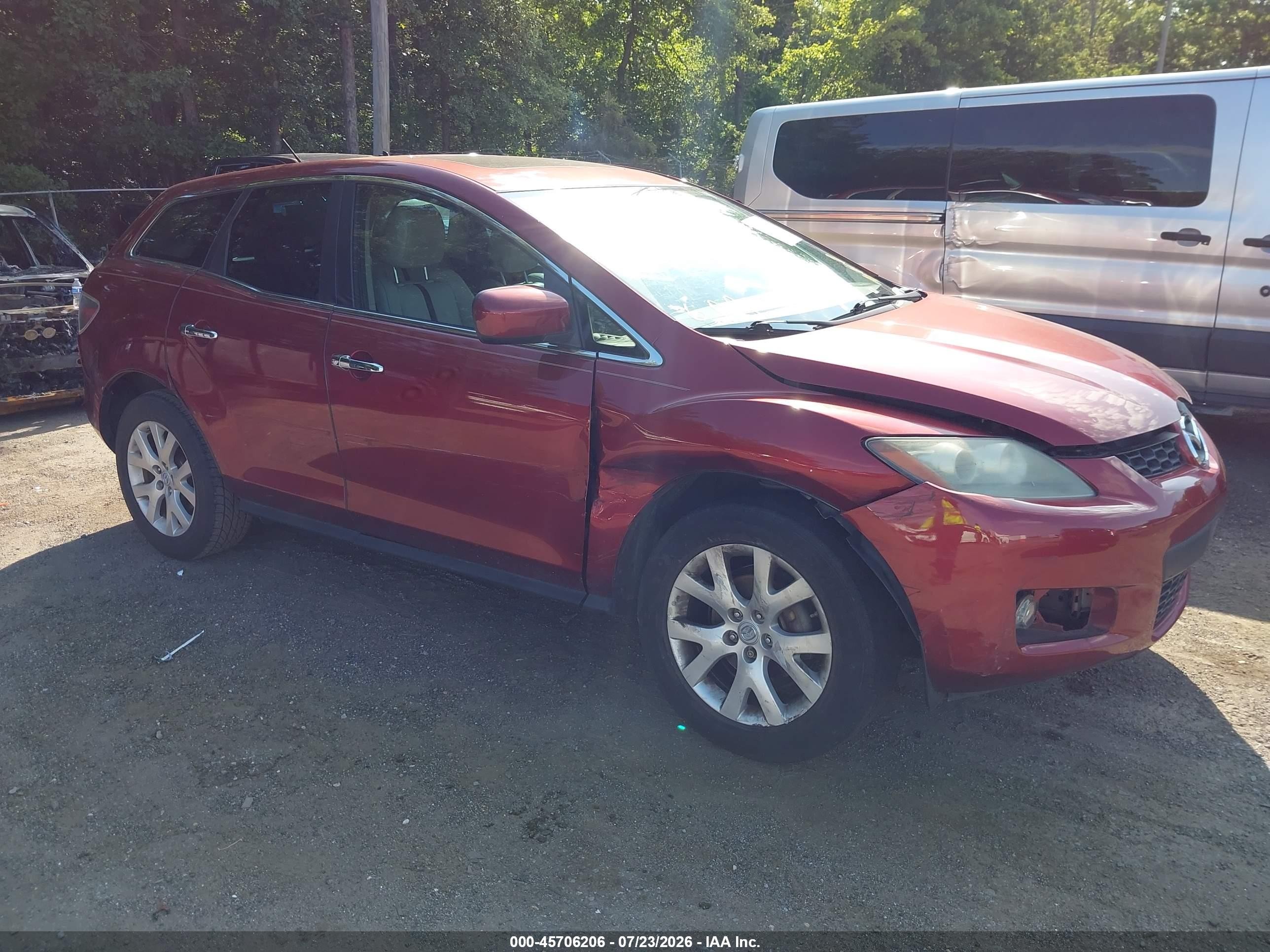 2008 Mazda Cx-7 Grand Touring Red vin: JM3ER29L880212166