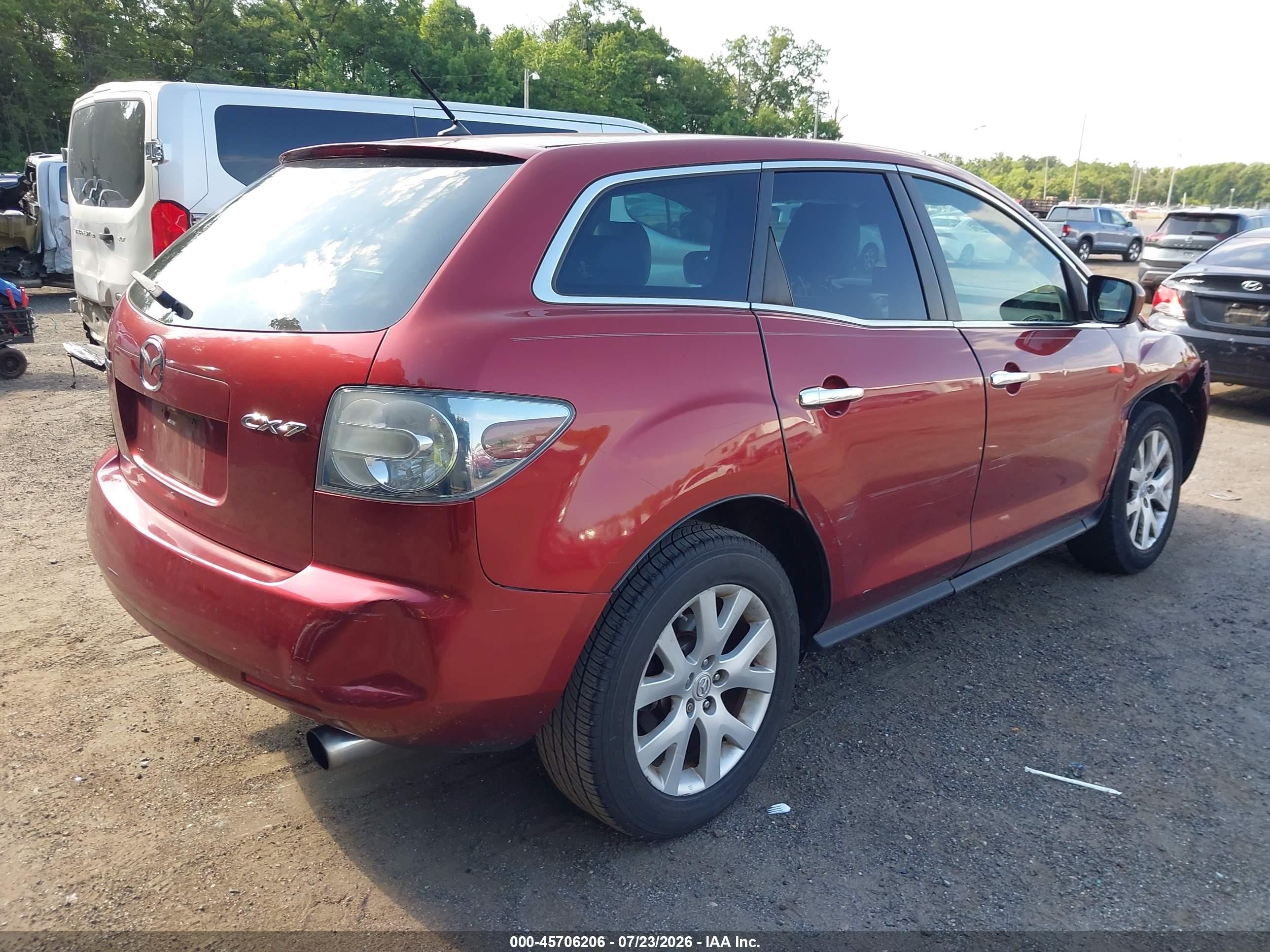 2008 Mazda Cx-7 Grand Touring Red vin: JM3ER29L880212166