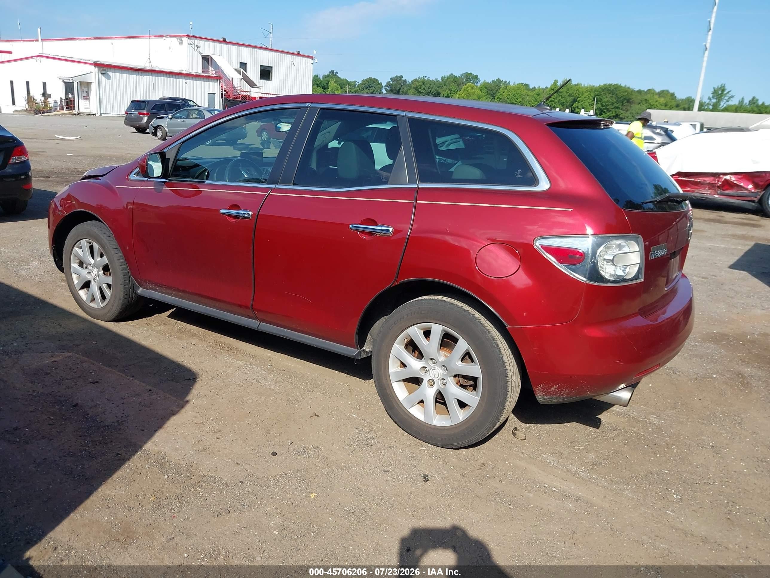 2008 Mazda Cx-7 Grand Touring Red vin: JM3ER29L880212166