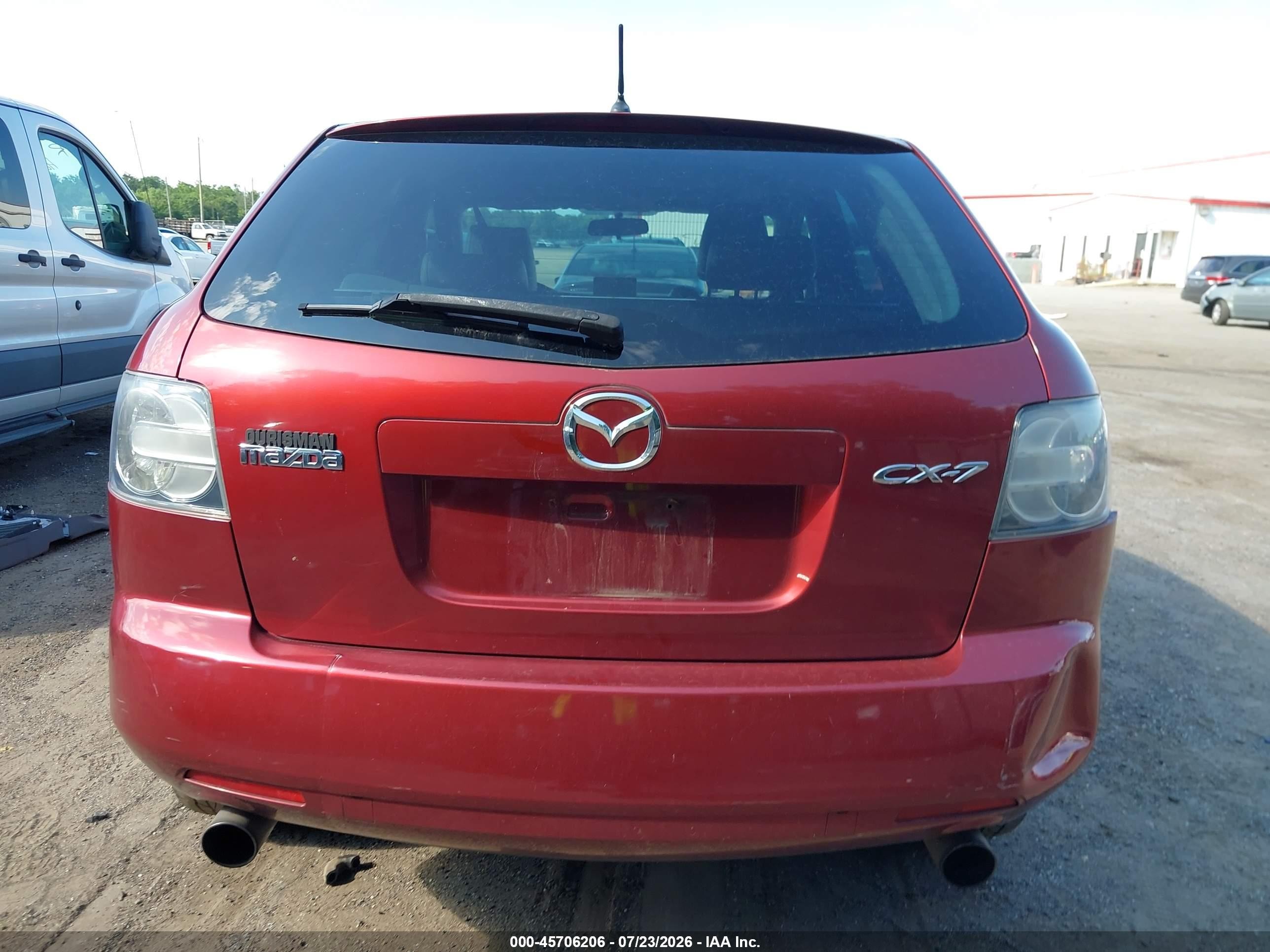 2008 Mazda Cx-7 Grand Touring Red vin: JM3ER29L880212166