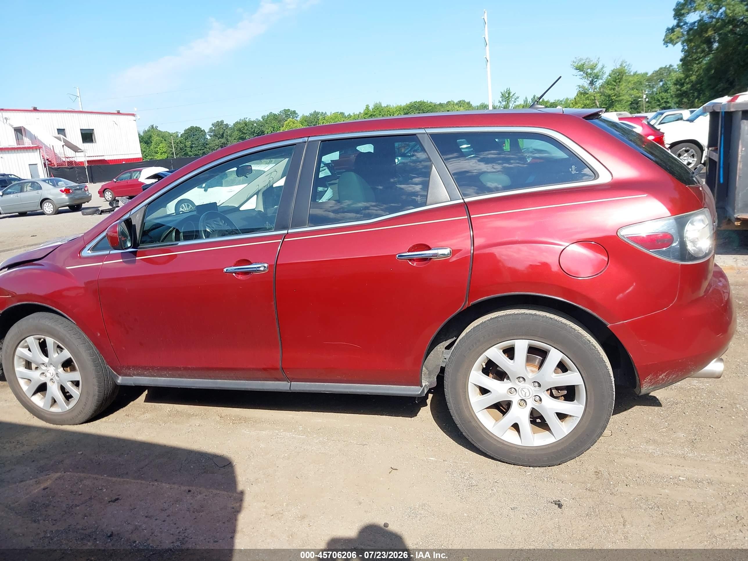 2008 Mazda Cx-7 Grand Touring Red vin: JM3ER29L880212166