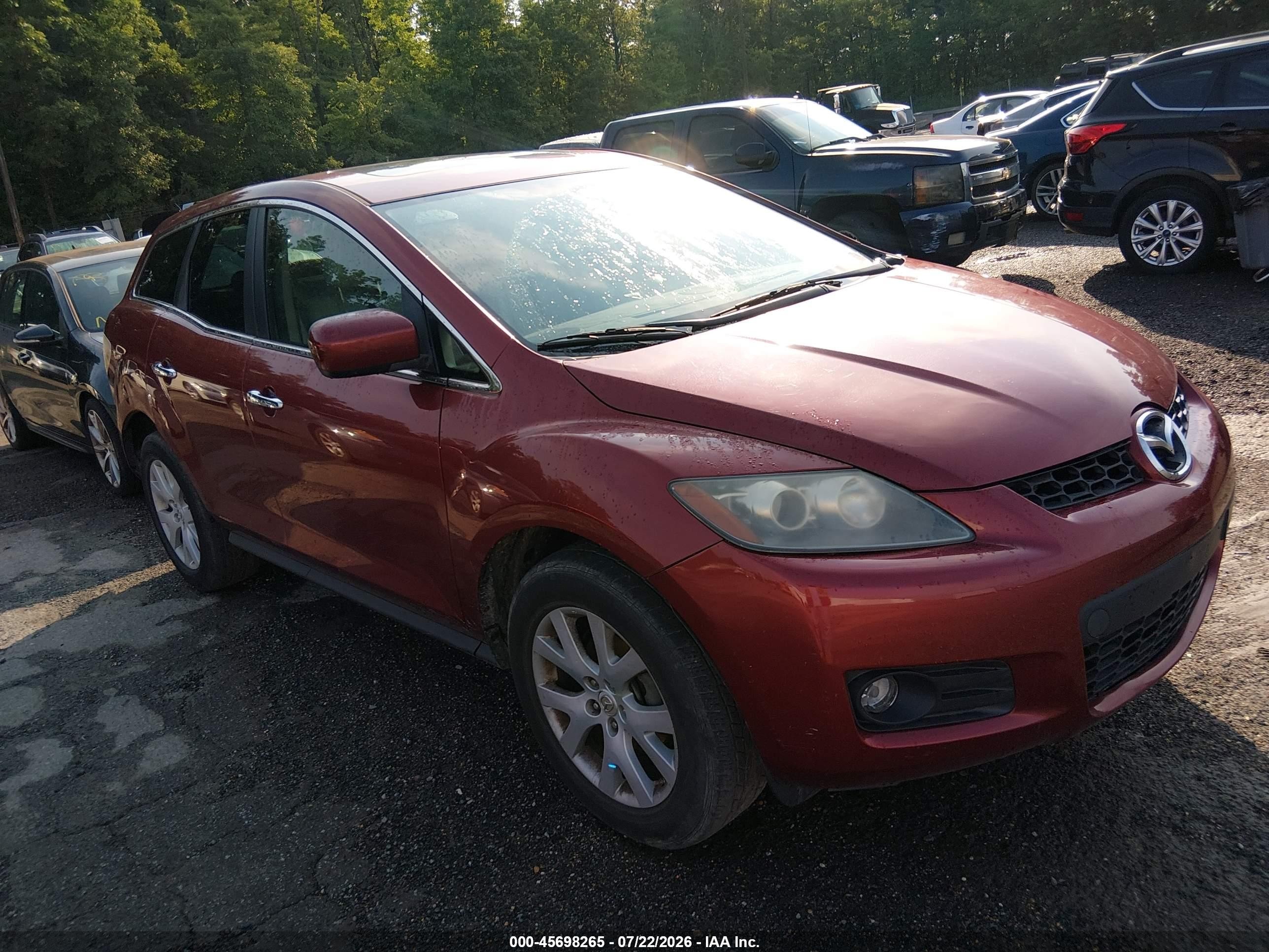 2008 Mazda Cx-7 Grand Touring Burgundy vin: JM3ER29L980184717