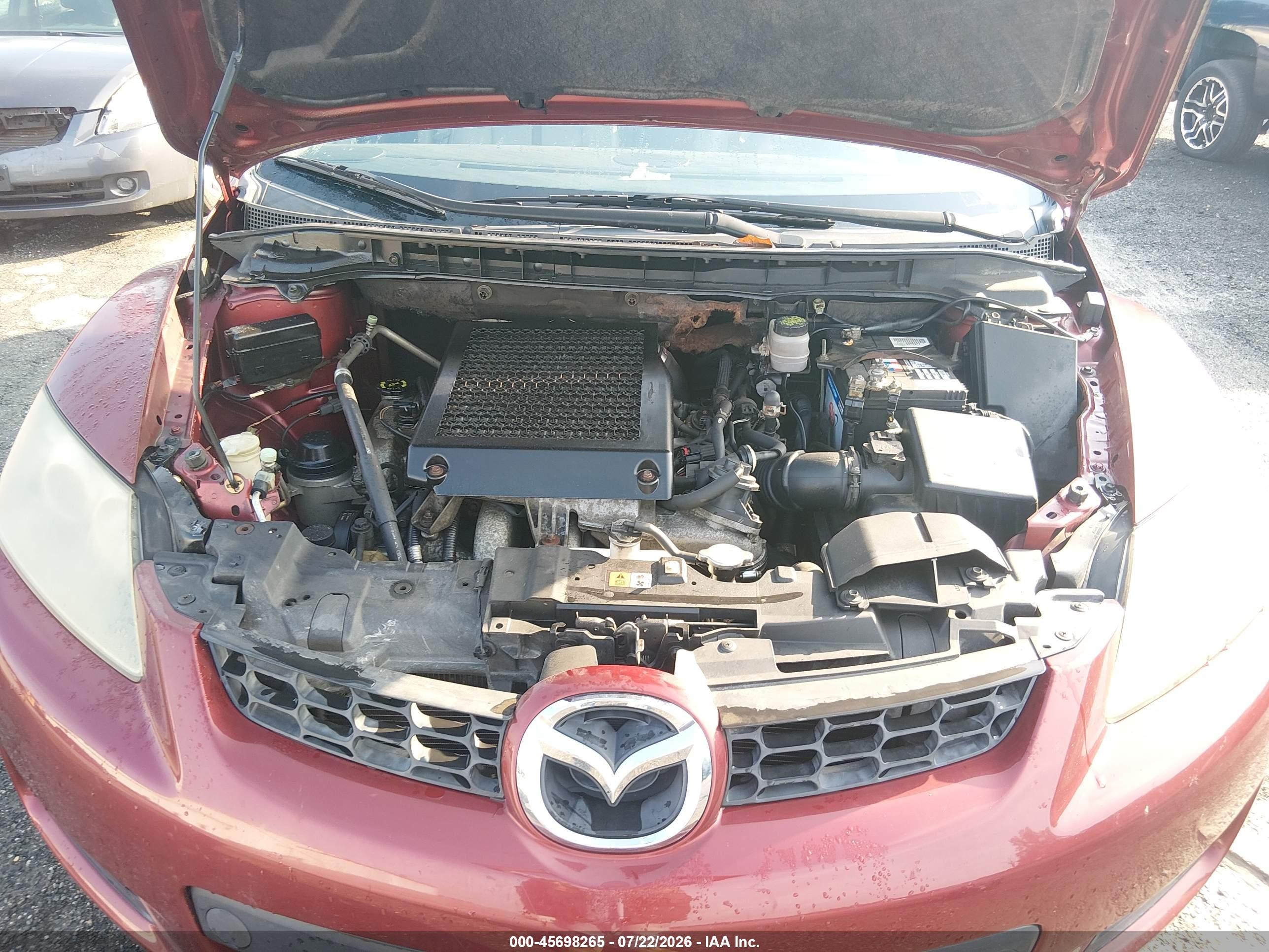 2008 Mazda Cx-7 Grand Touring Burgundy vin: JM3ER29L980184717