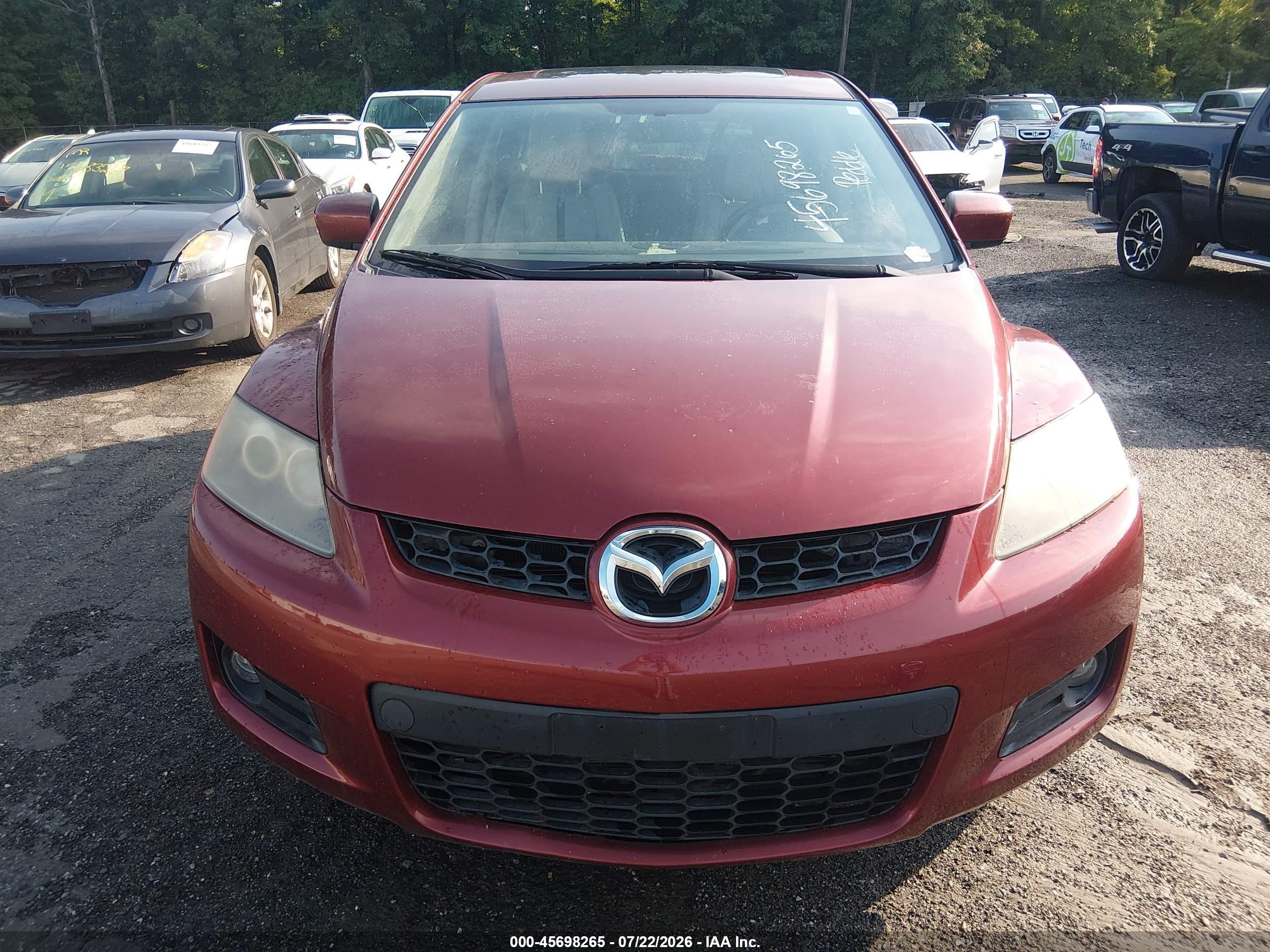 2008 Mazda Cx-7 Grand Touring Burgundy vin: JM3ER29L980184717