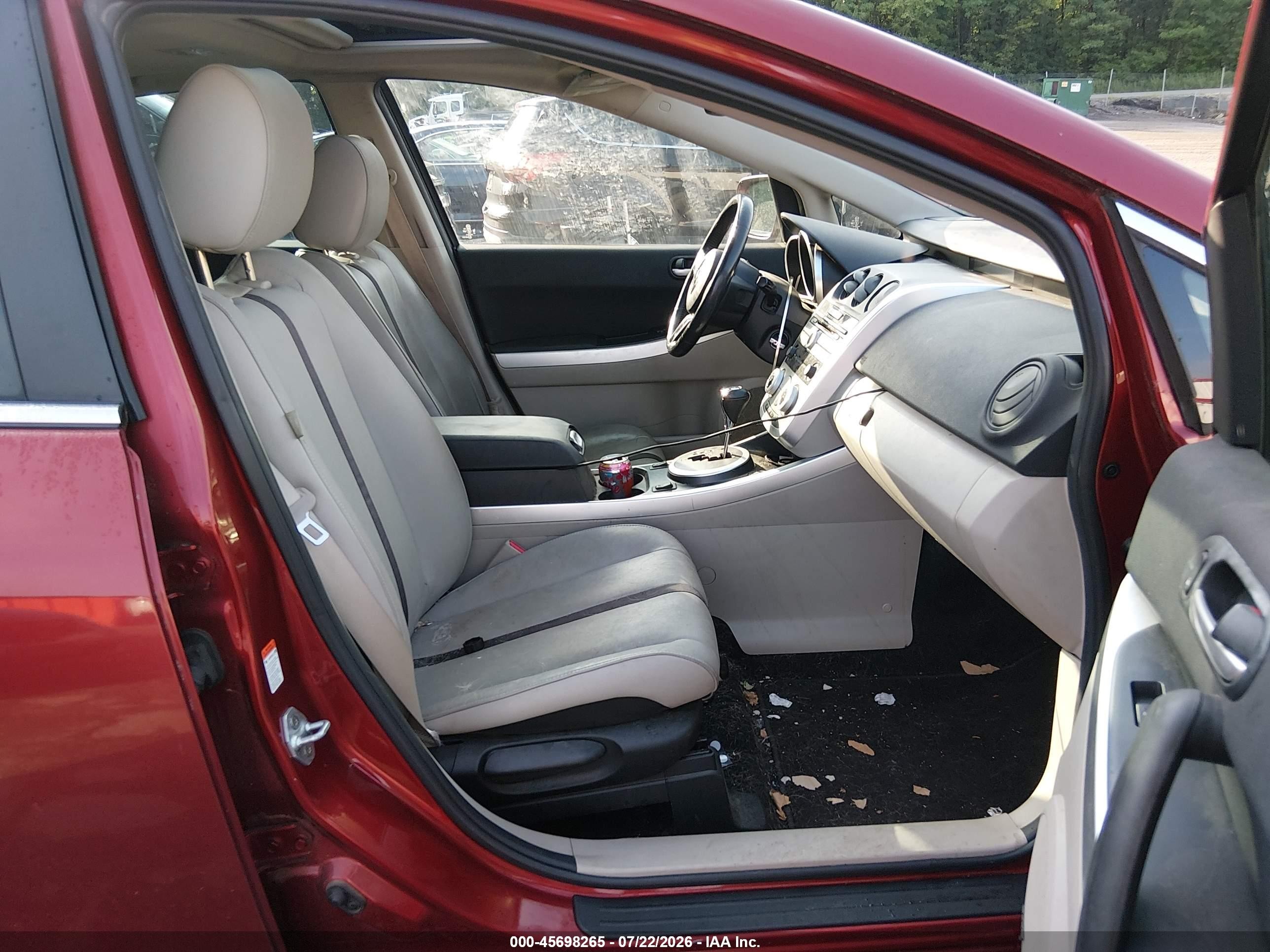 2008 Mazda Cx-7 Grand Touring Burgundy vin: JM3ER29L980184717