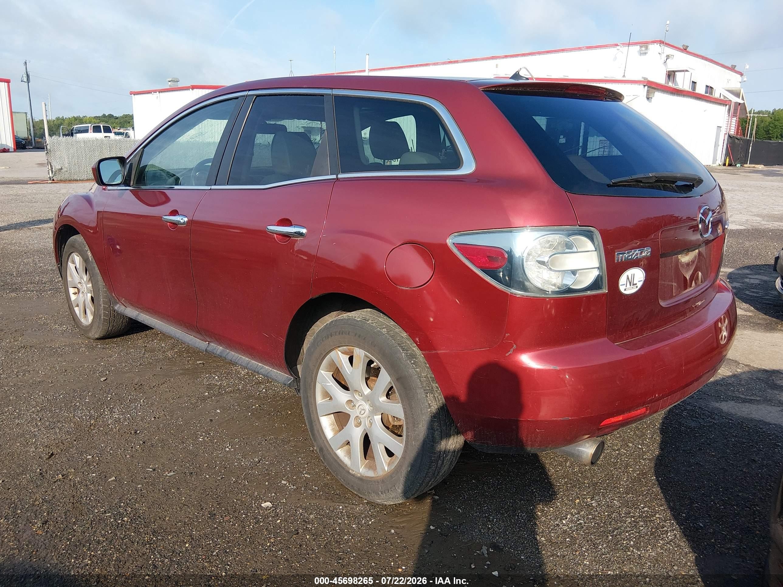 2008 Mazda Cx-7 Grand Touring Burgundy vin: JM3ER29L980184717