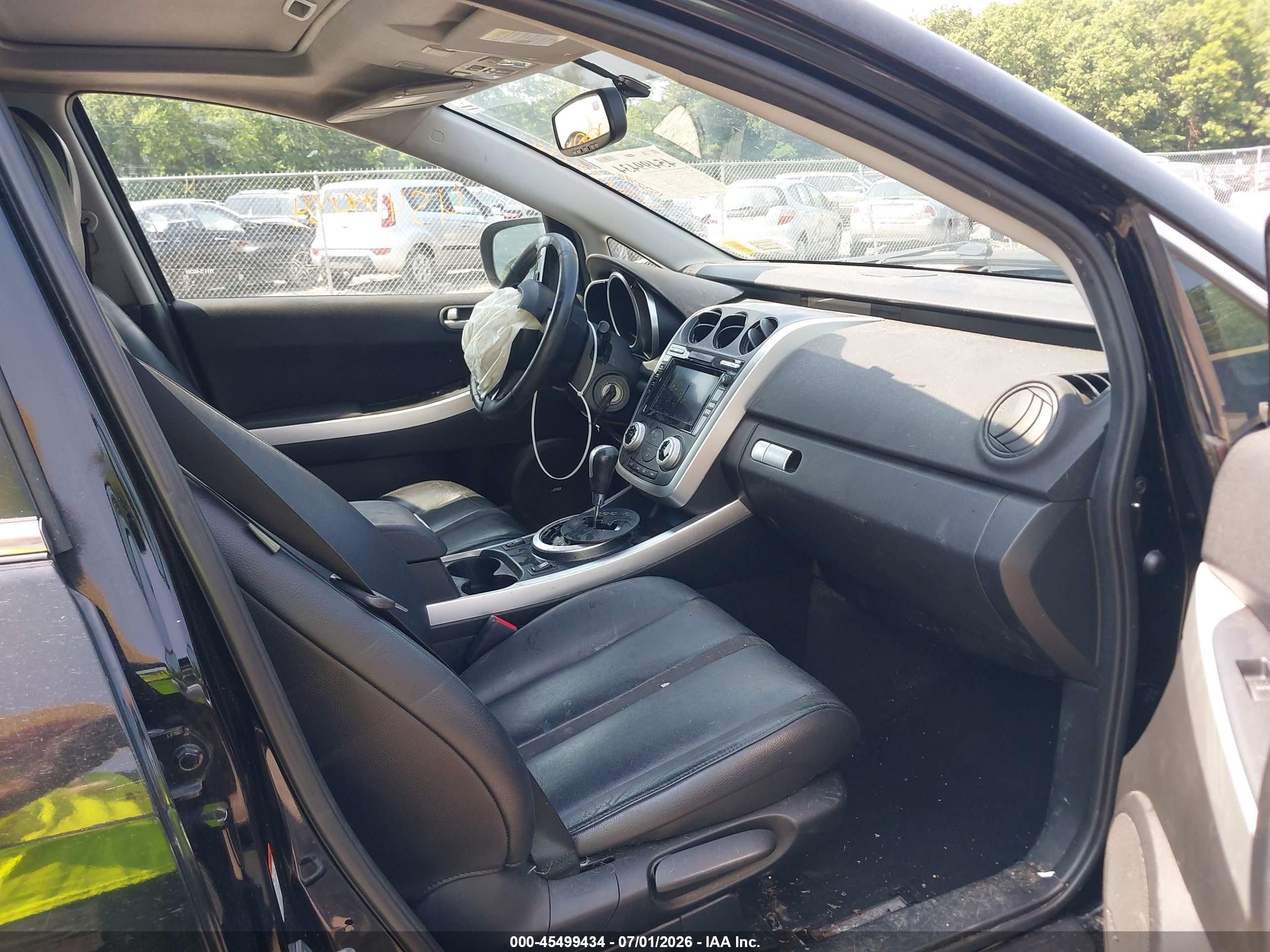 2007 Mazda Cx-7 Grand Touring Black vin: JM3ER29LX70154639