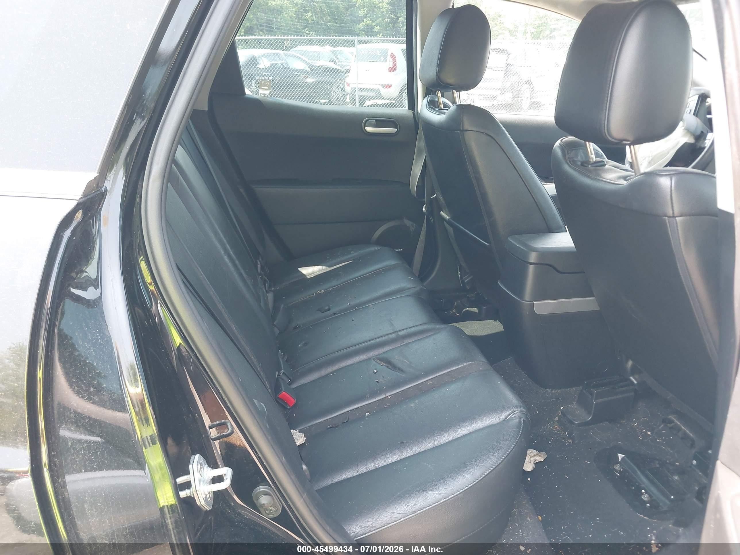 2007 Mazda Cx-7 Grand Touring Black vin: JM3ER29LX70154639