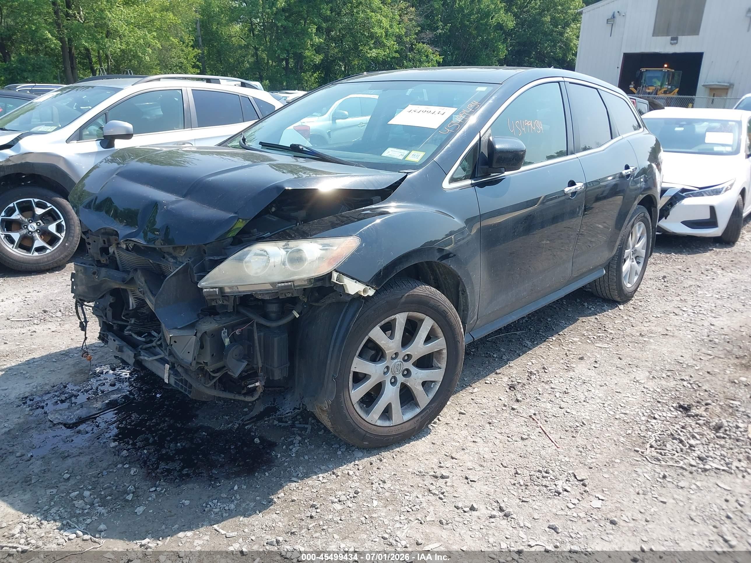 2007 Mazda Cx-7 Grand Touring Black vin: JM3ER29LX70154639