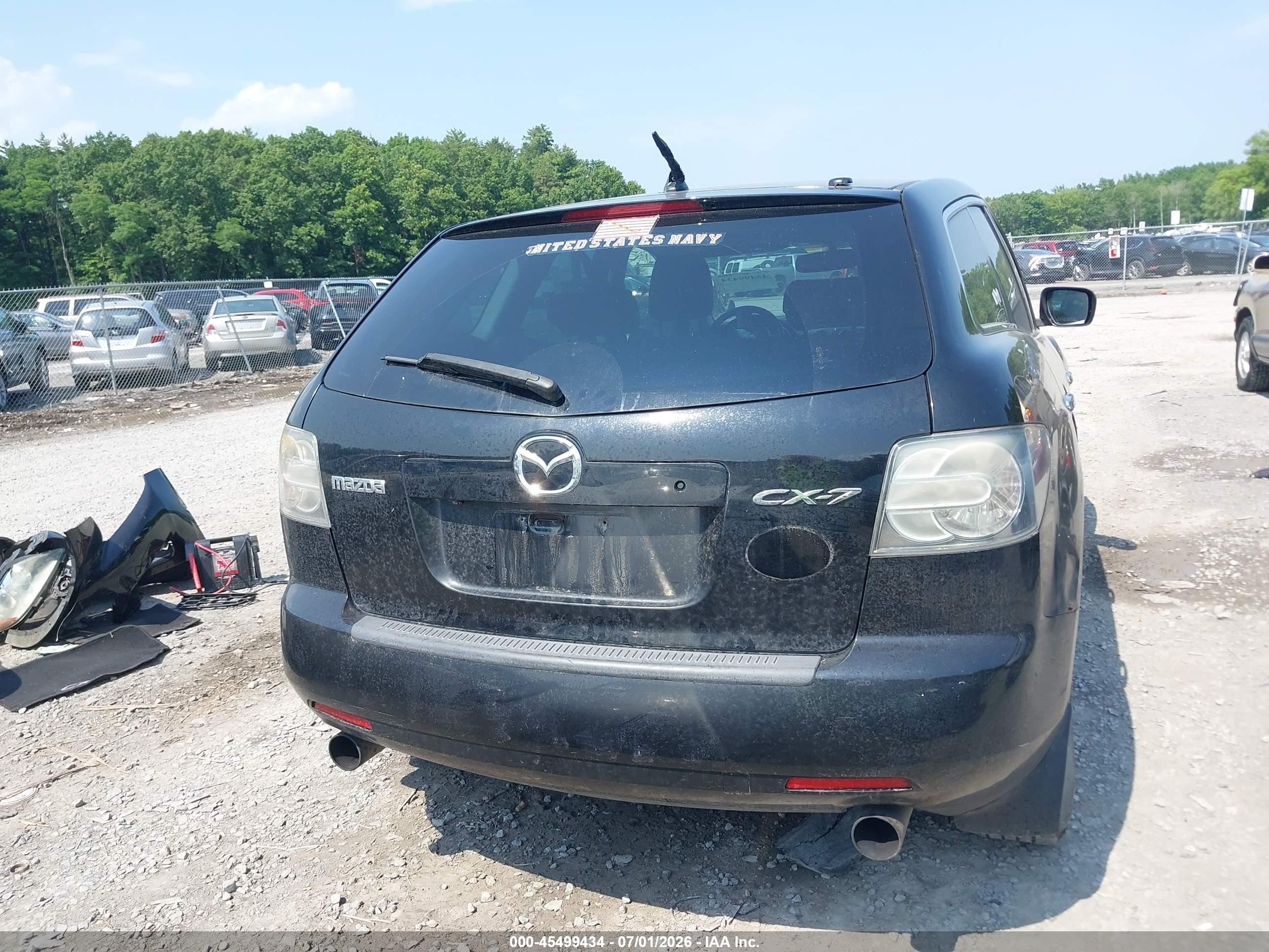 2007 Mazda Cx-7 Grand Touring Black vin: JM3ER29LX70154639