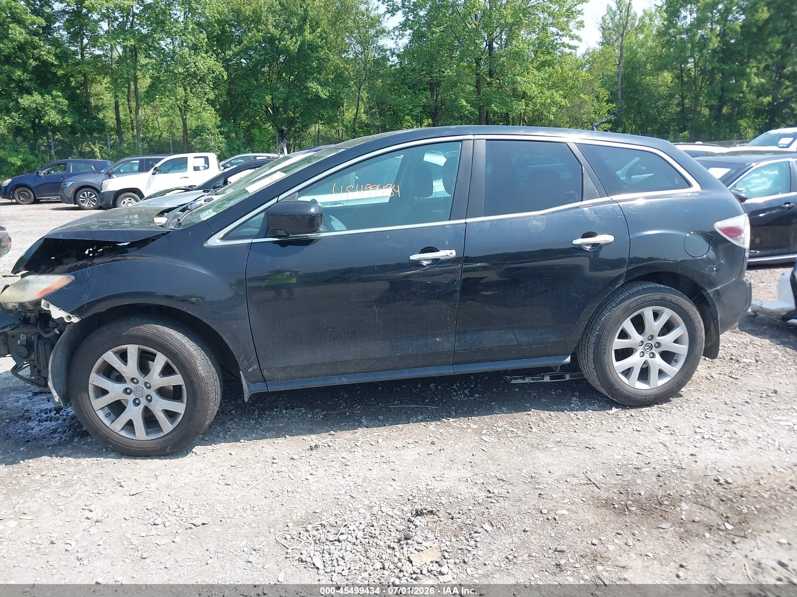 2007 Mazda Cx-7 Grand Touring Black vin: JM3ER29LX70154639