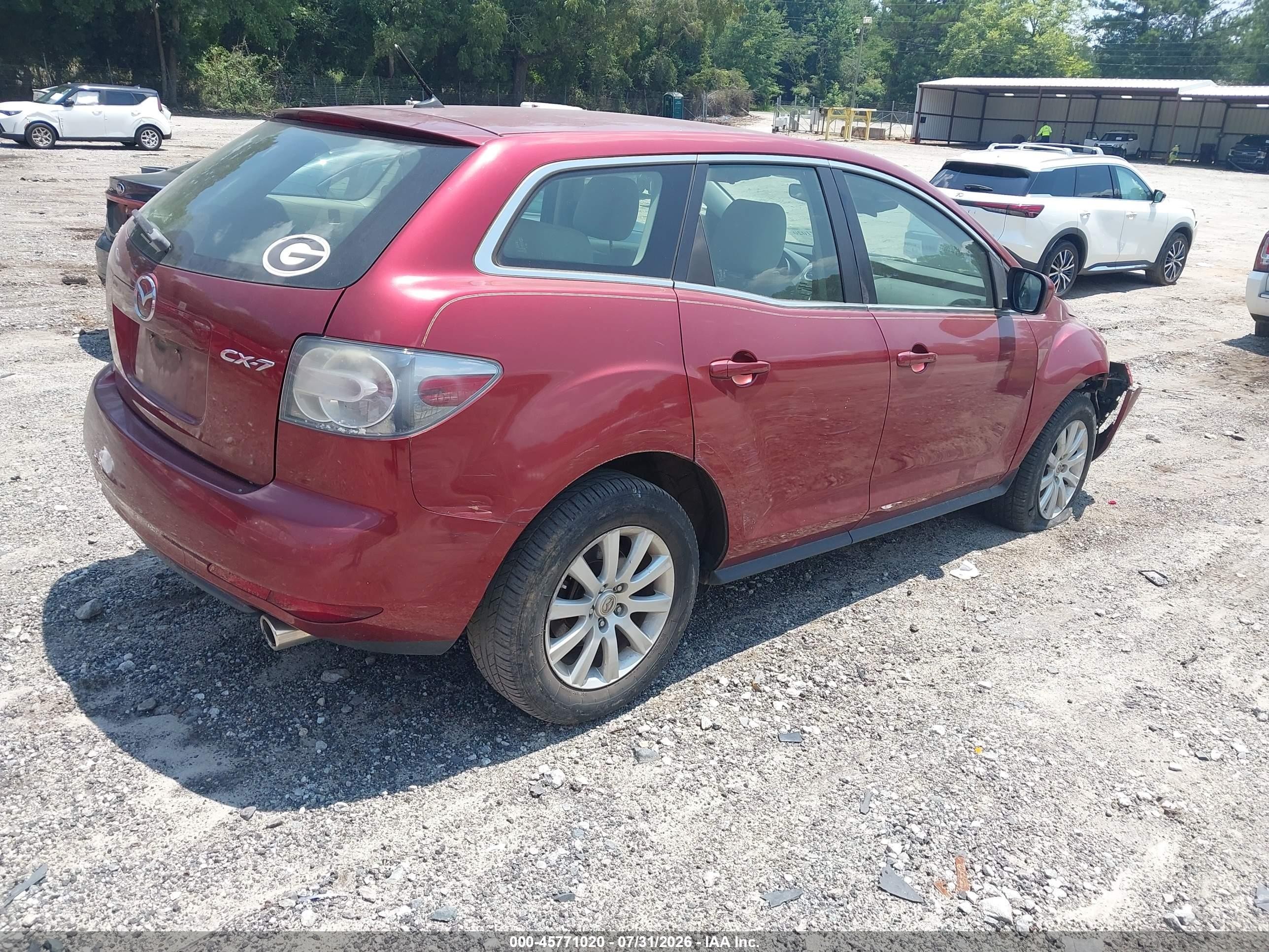 2012 Mazda Cx-7 I Sv Красный vin: JM3ER2A52C0416094