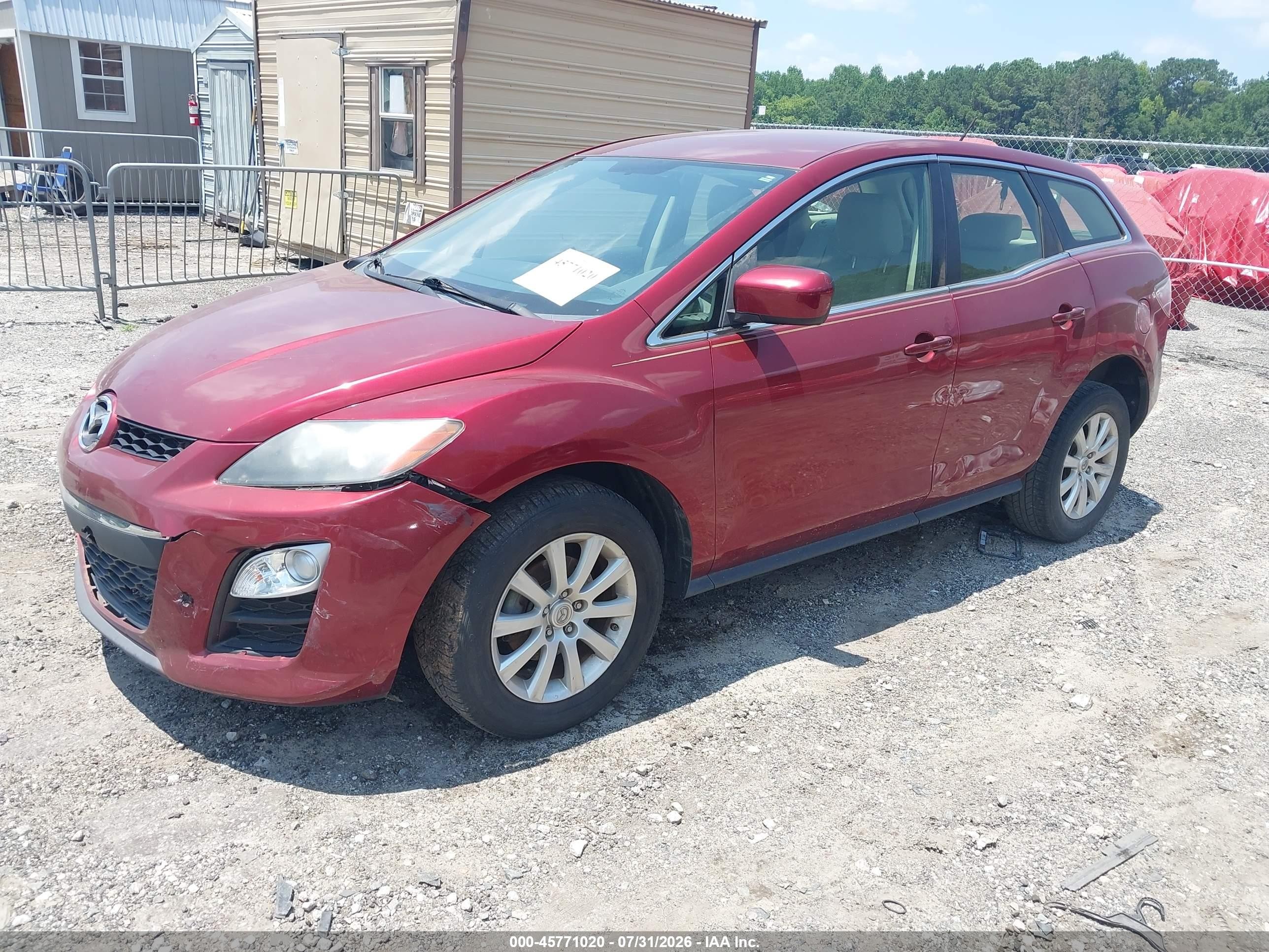 2012 Mazda Cx-7 I Sv Красный vin: JM3ER2A52C0416094