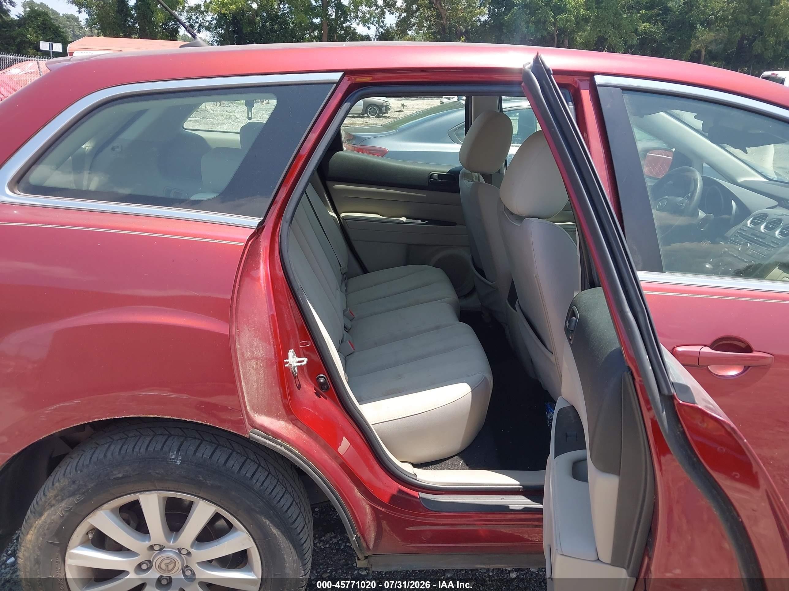 2012 Mazda Cx-7 I Sv Красный vin: JM3ER2A52C0416094