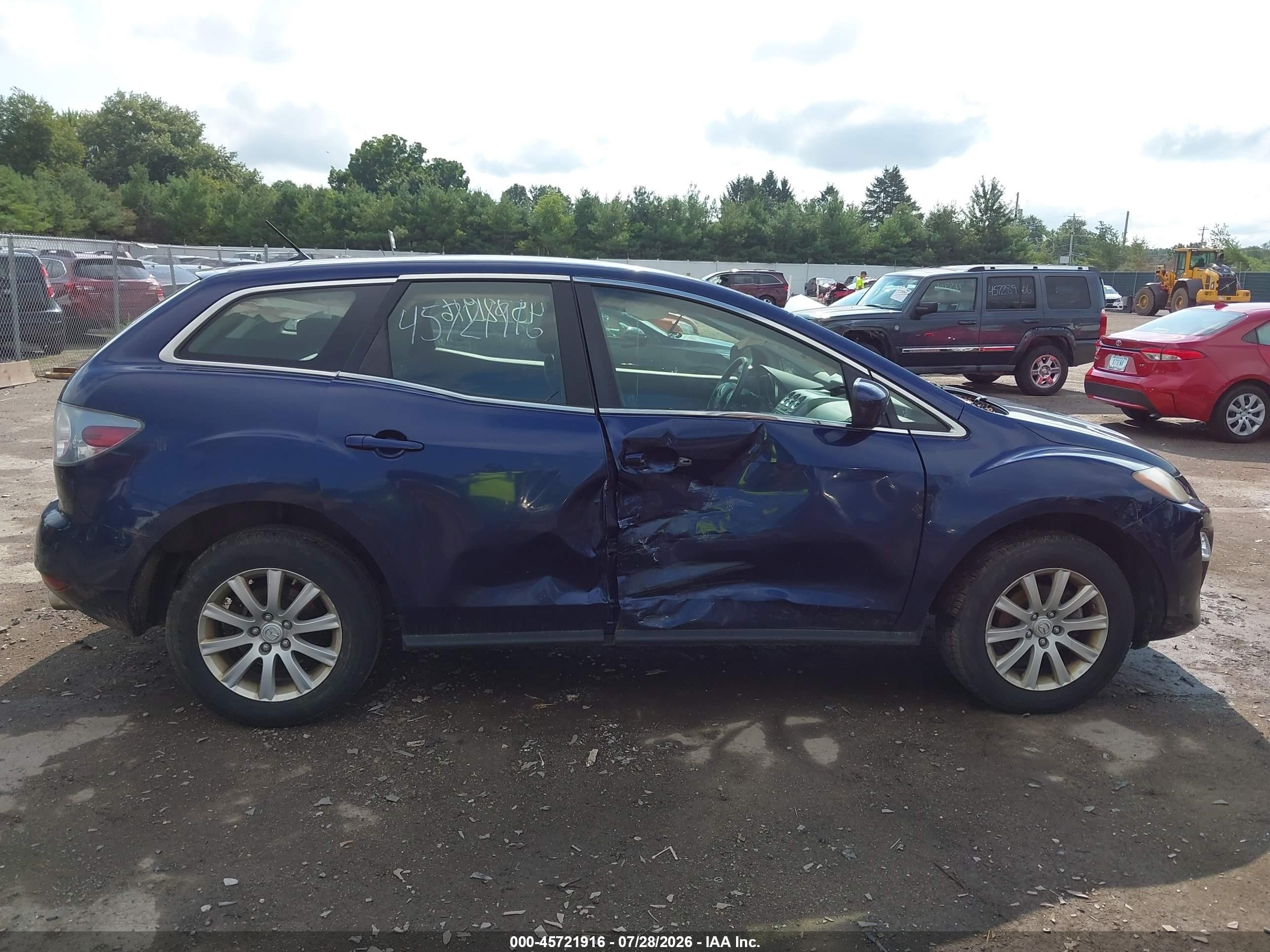 2012 Mazda Cx-7 I Sv Dark Blue vin: JM3ER2A52C0420646